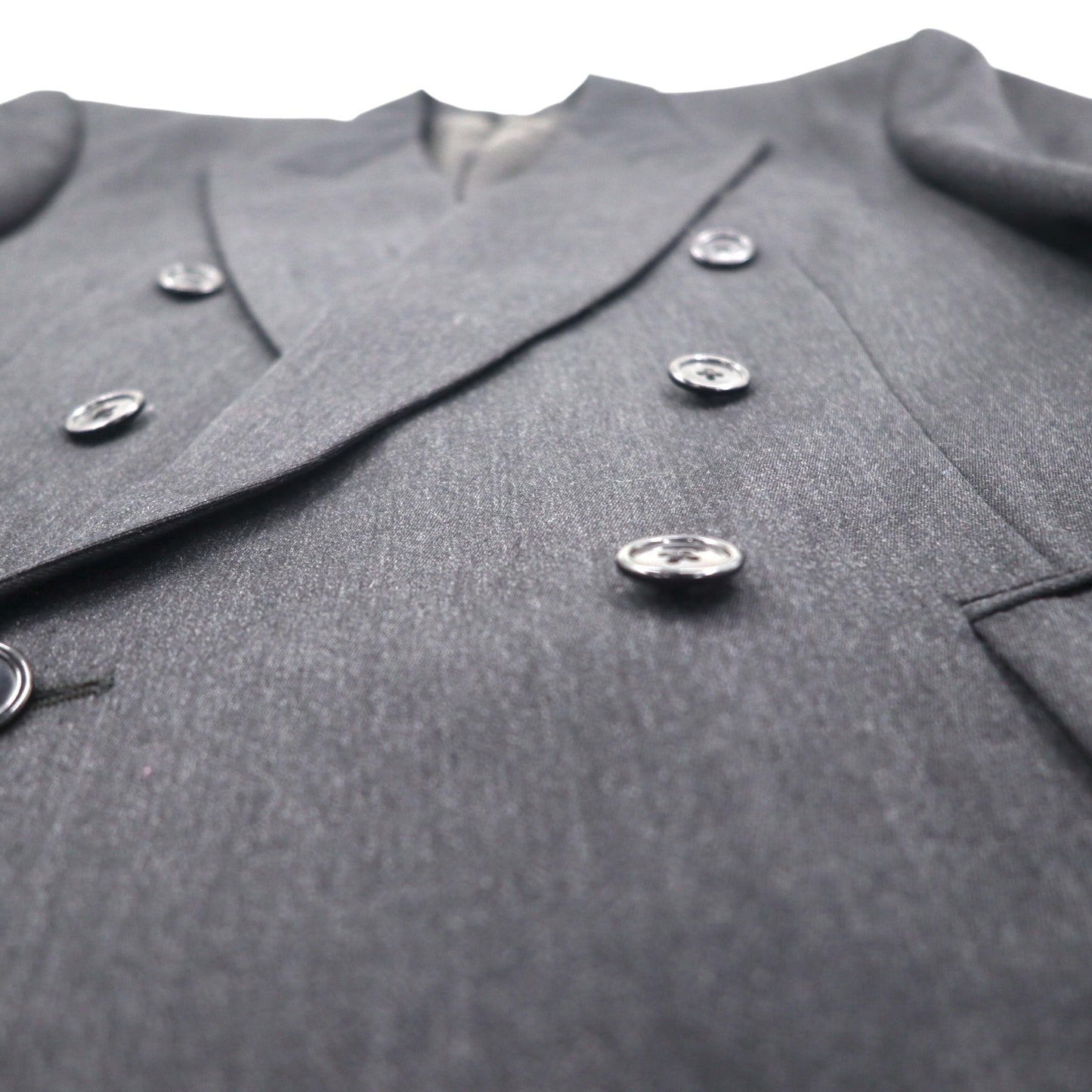 80s Canada UNION MADE Vintage Blazer BOSA. 80s Canadian-made double-breasted blazer with peaked velvet, size L. Union Made with ACTWU tag. Exclusively made by Jack Fraser.