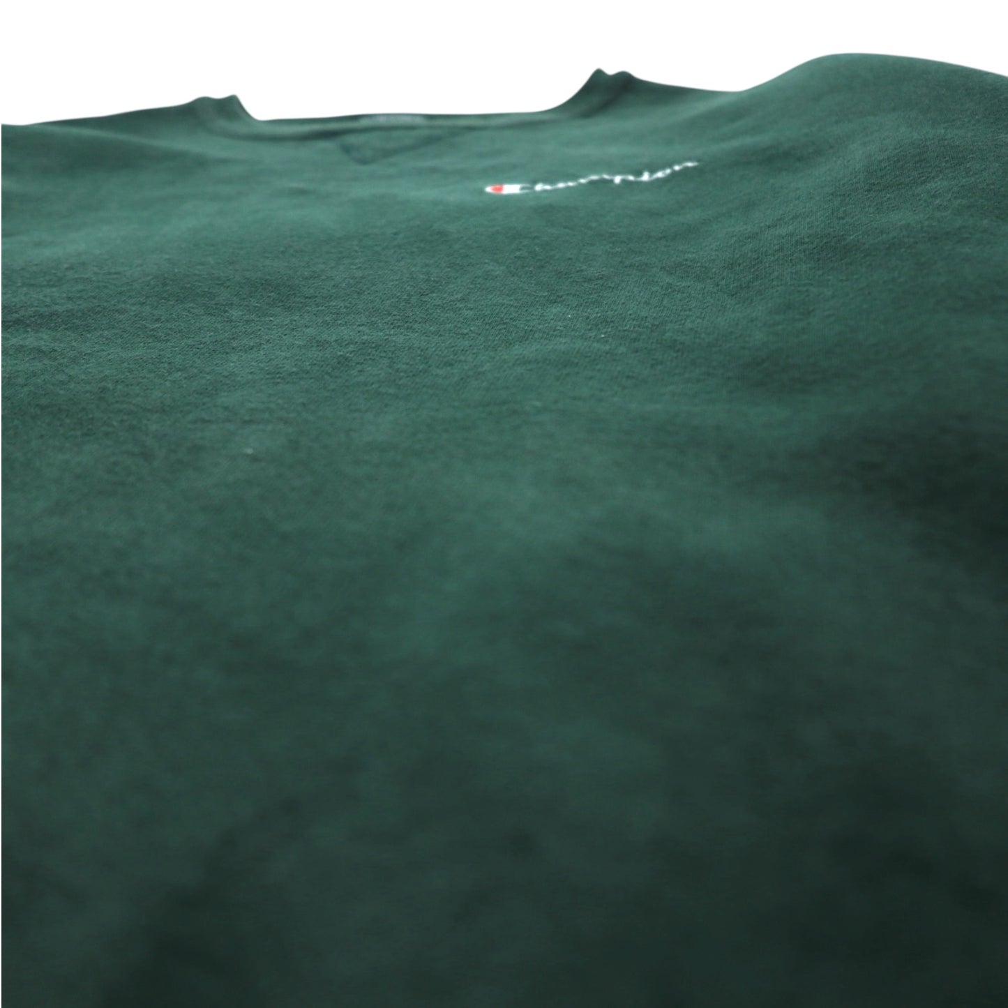 Champion 90年代 USA製 刺繍タグ クルーネック スウェット XL グリーン ワンポイントロゴ刺繍