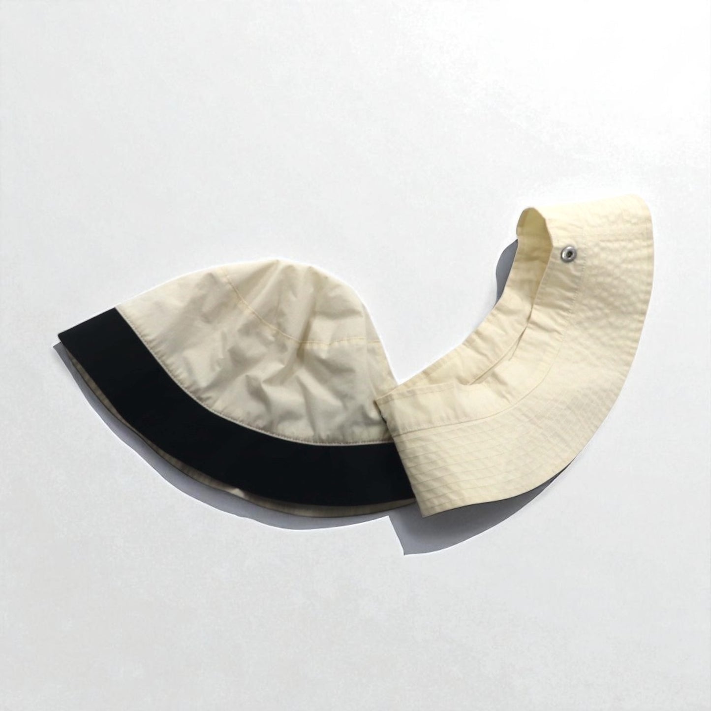 KIJIMA TAKAYUKI 2WAY Bucket Hat 57cm Ivory Cotton W-232630 Made in Japan