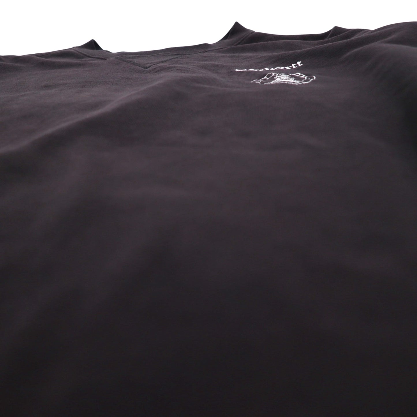 carhartt ビッグサイズ 前V クルーネック スウェット トレーナー XL ブラック コットン