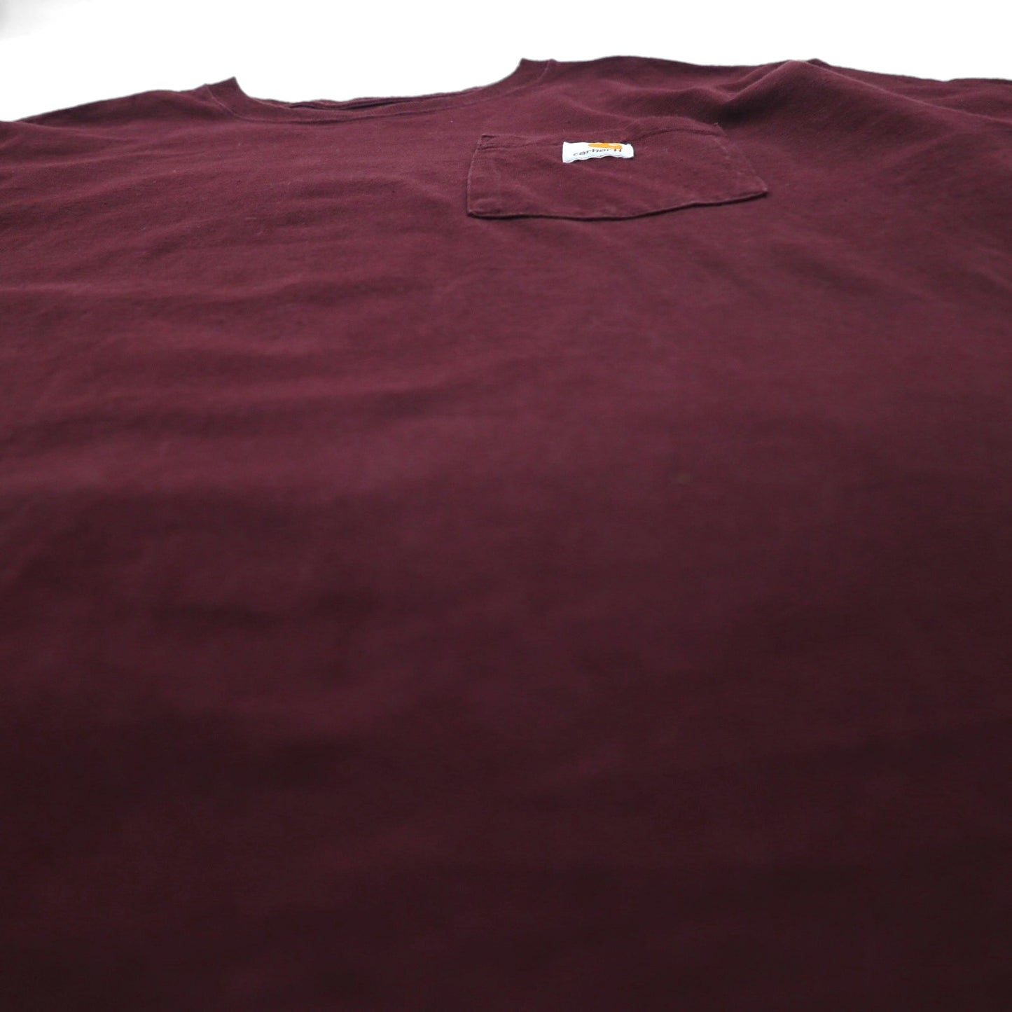 carhartt loose fit pocket t-shirt XL burgundy cotton made in honduras