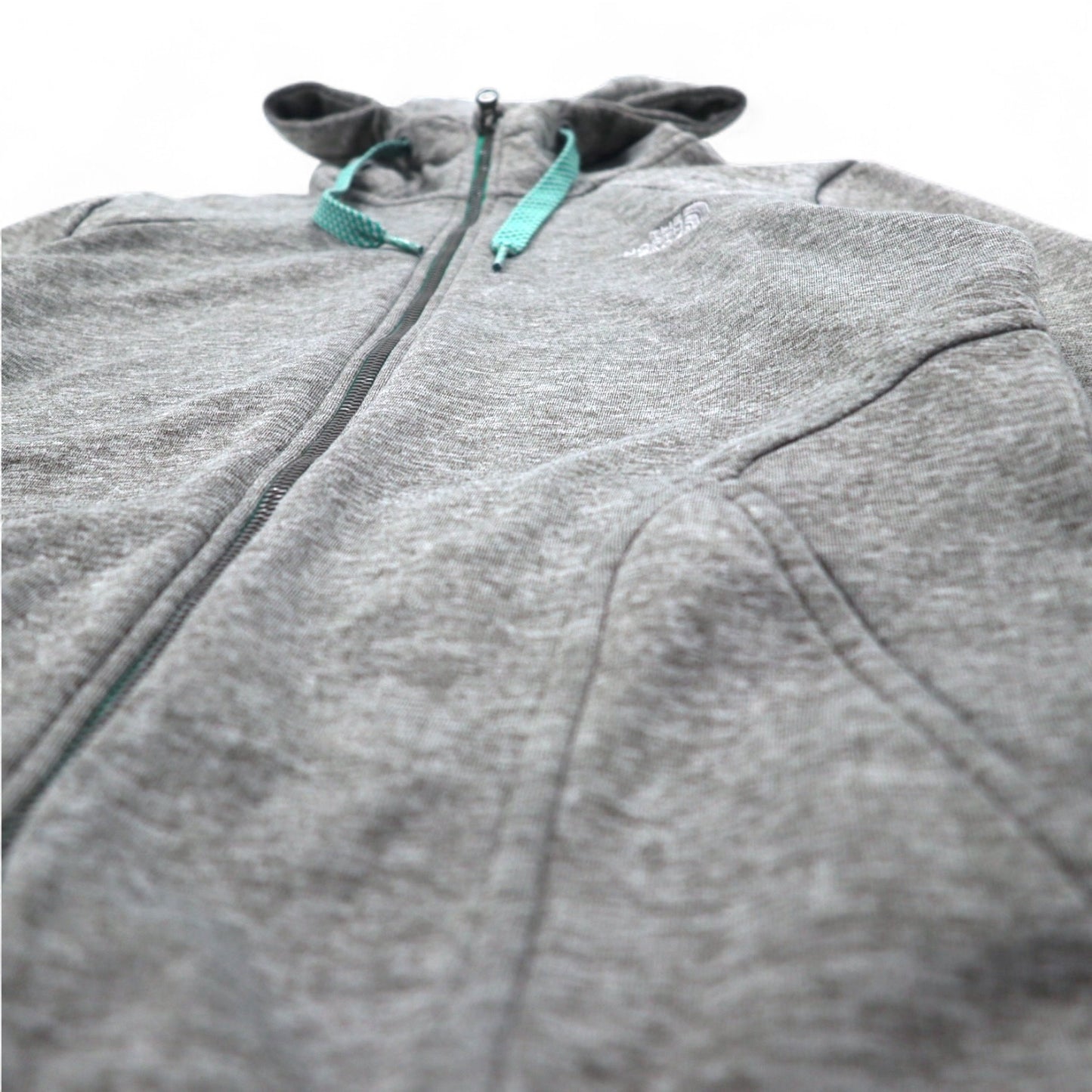 THE NORTH FACE フルジップパーカー M グレー ポリエステル ロゴ刺繍 US規格 A40A