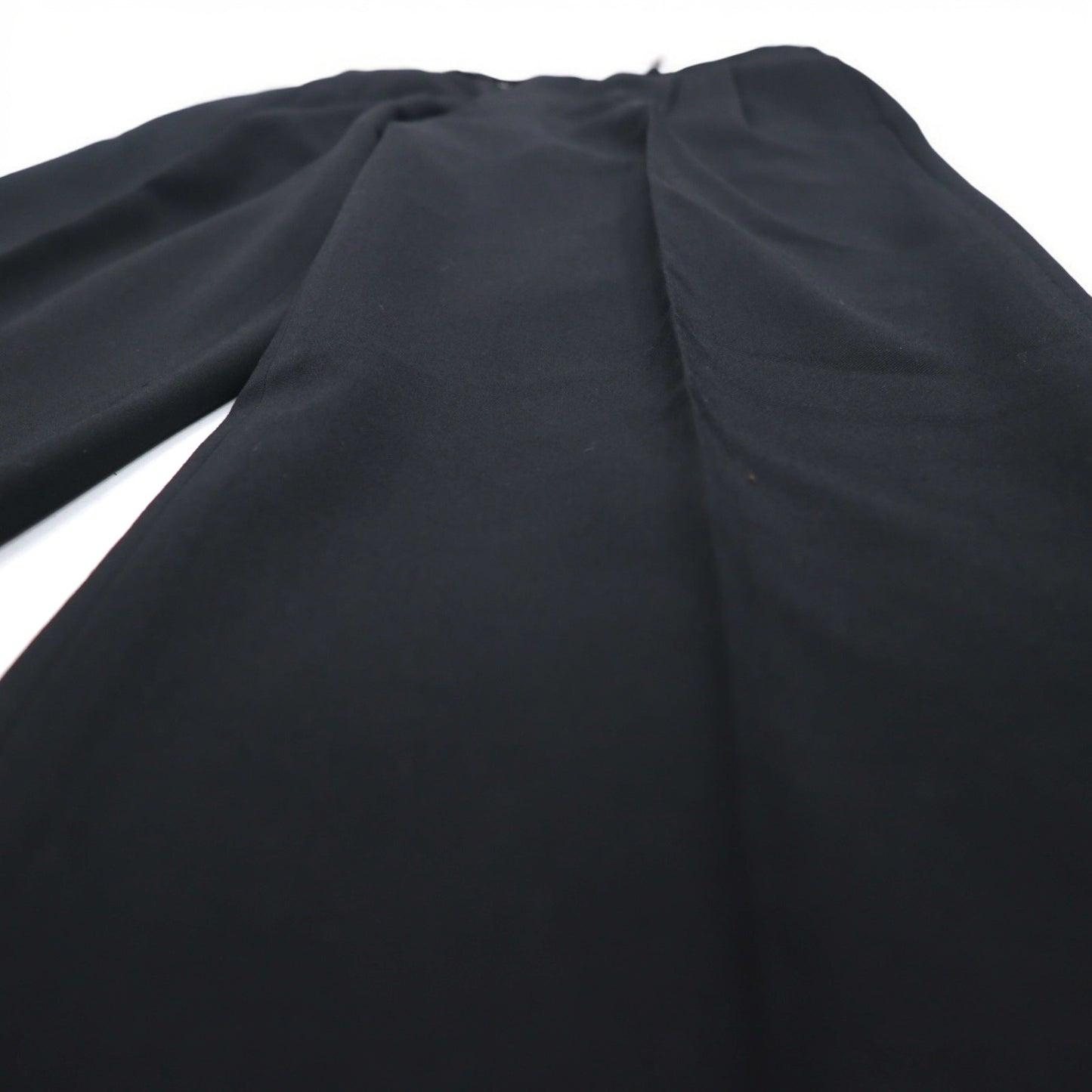 FENDI イタリア製 2B スーツ セットアップ M ブラック ヴァージンウール タック ワイド スラックス