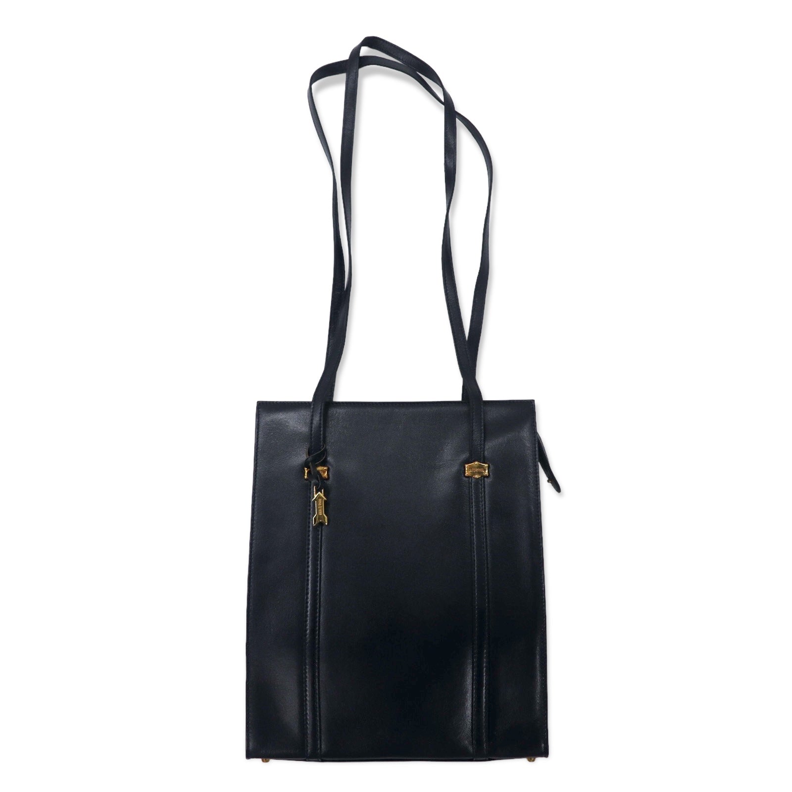 GOLD PFEIL Germany Made Tote Bag Shoulder Bag Black Leather – 日本然リトテ