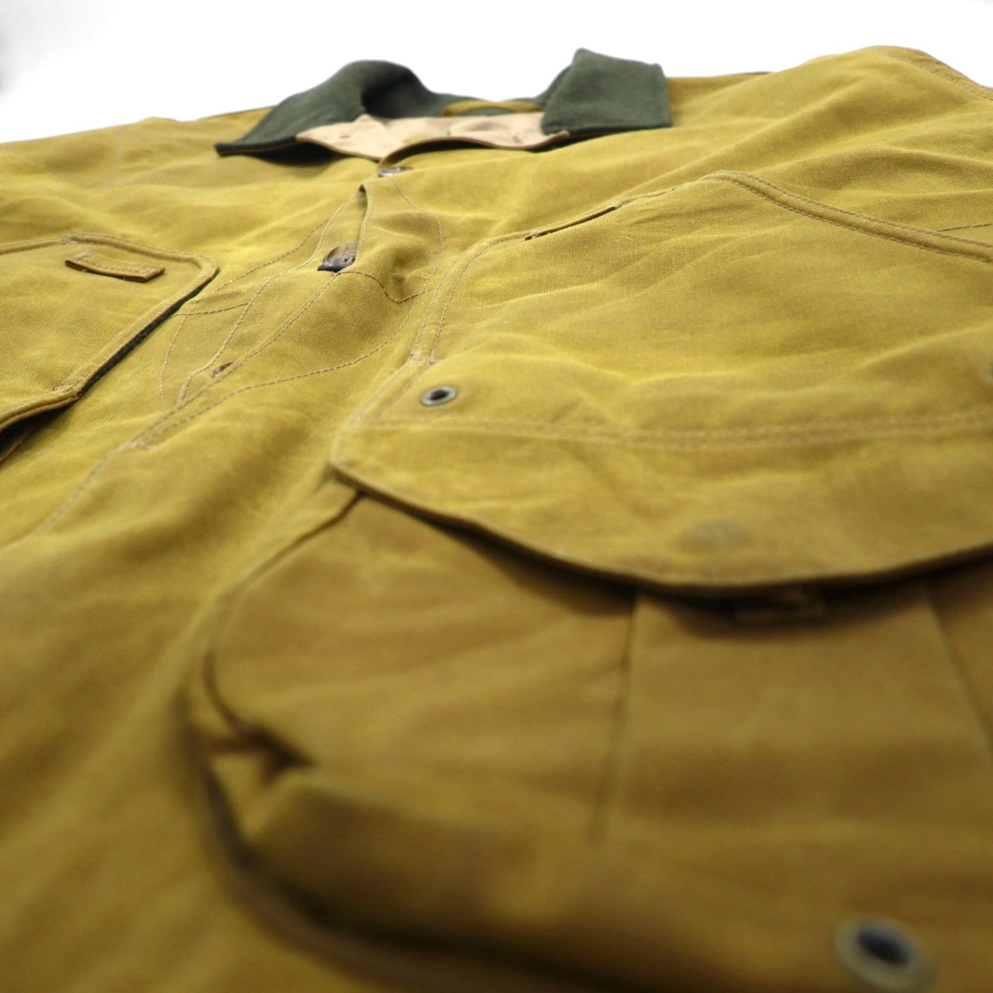 FILSON USA製 TIN CLOTH FIELD HUNTING COAT ハンティングジャケット 2XL ベージュ オイルドコットン ティンクロス フィールドコート 11010088