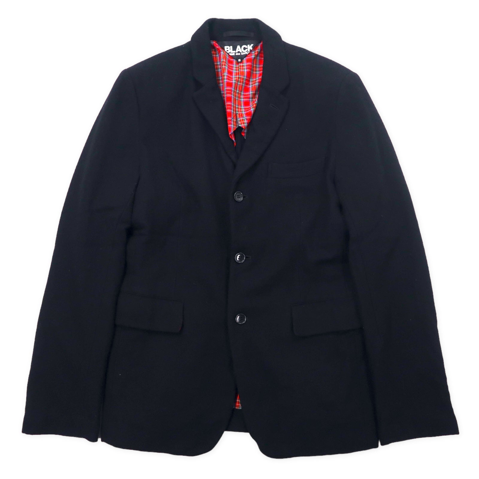 BLACK COMME des GARCONS 3B Tailored Jacket S Black Wool Lining 