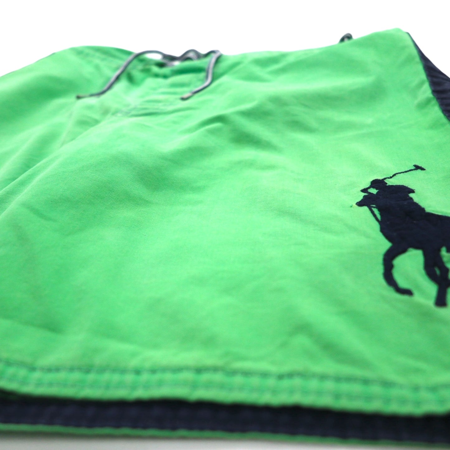 Polo by Ralph Lauren 90年代 水陸両用 ビッグポニー刺繍 スイムショートパンツ ハーフパンツ M グリーン コットン ナイロン