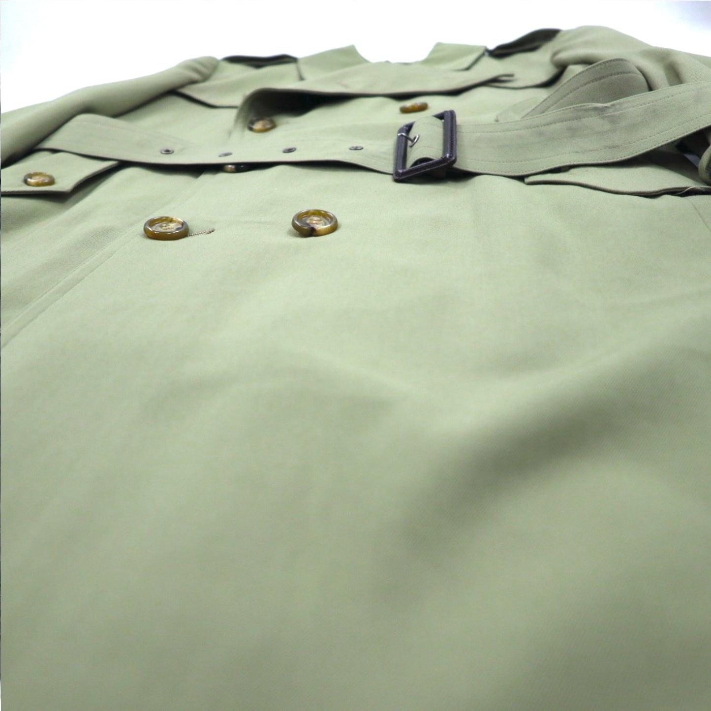 Vintage 80s Japan Made Trench Coat SANYO (BLUE FLAG) 80s Double Breasted Trench Coat M Belted Made in Japan