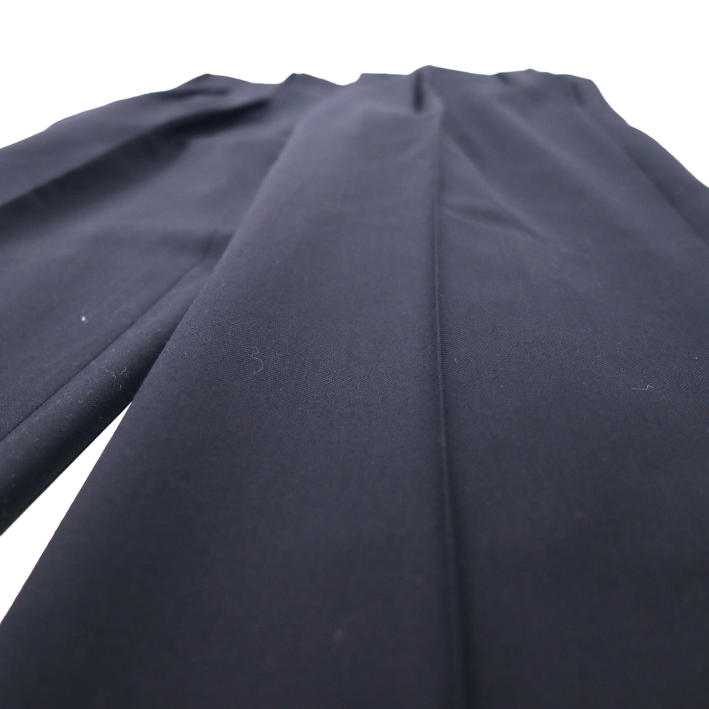 BURBERRY 2タック スラックスパンツ 88 ネイビー ウール 羊毛 ギャバジン 日本製