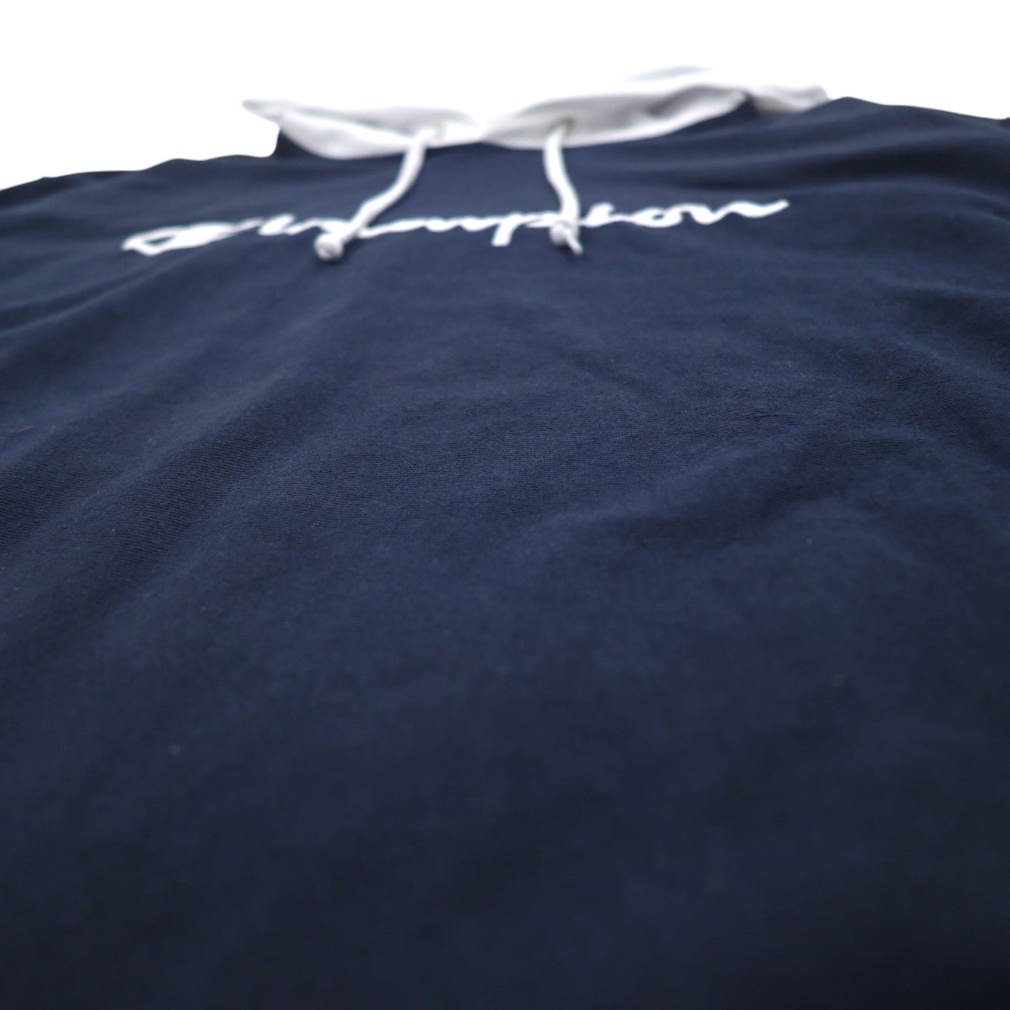 Champion リバースウィーブ REVERSE WEAVE ロングスリーブ フーデッド パーカー シャツ ロンT M ネイビー C3-P408