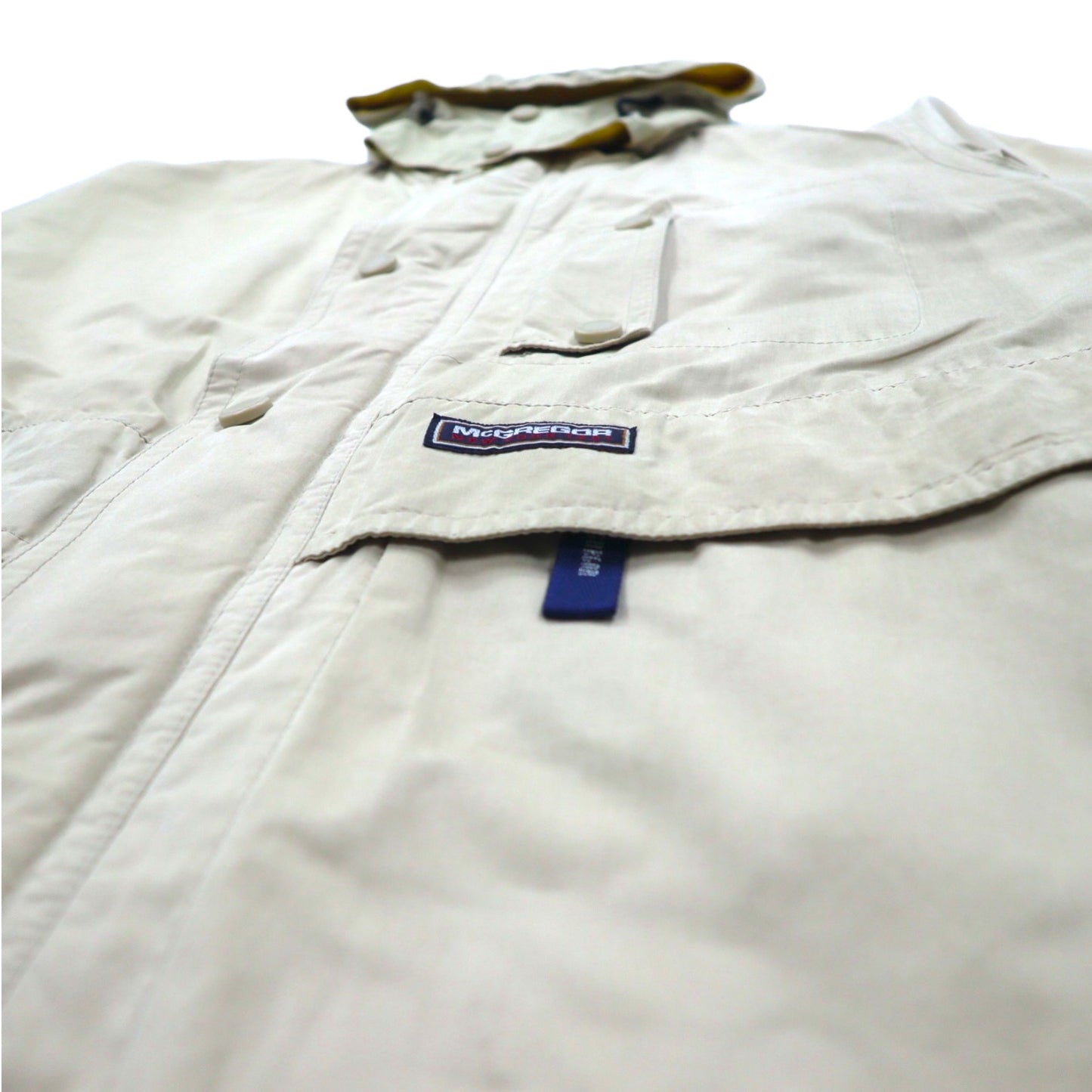 McGREGOR 90s Mountain Parka, Medium, Beige, Drawstring, Detachable Hood