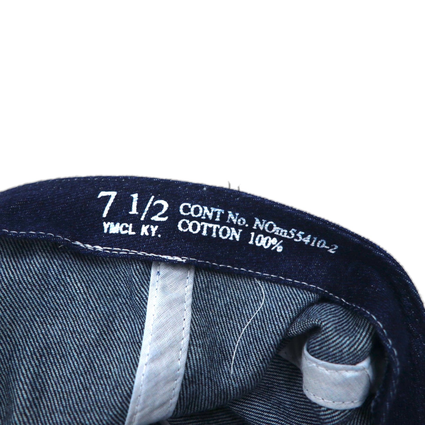 US ARMY 米軍 WW2 ミリタリー デニム メカニックキャップ 60cm インディゴ レプリカ 55410-2 YMCL KY 未使用品