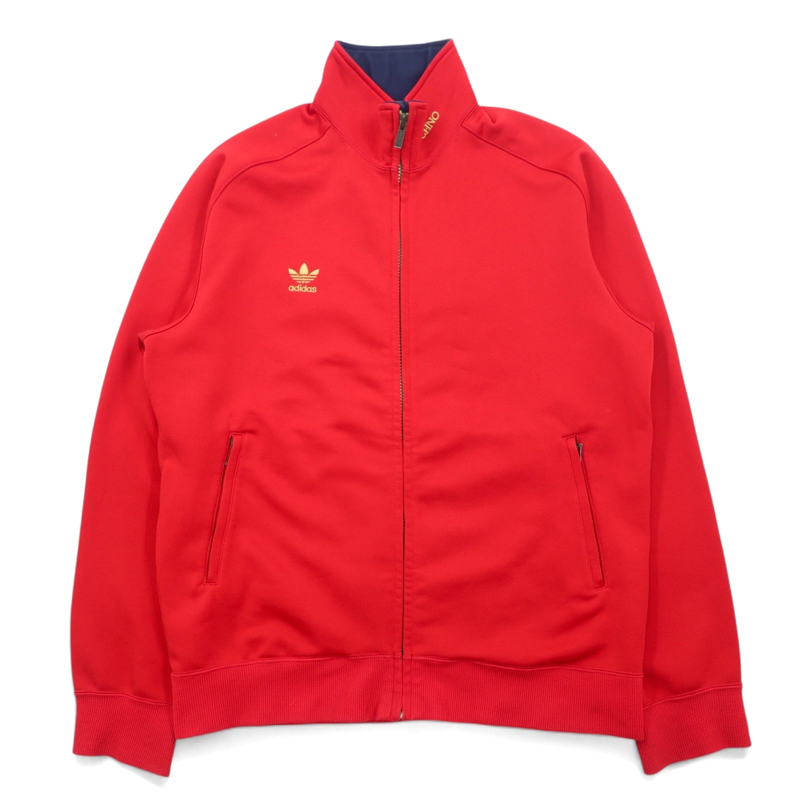 adidas デサント社製 80年代 トラックジャケット ジャージ XL レッド 