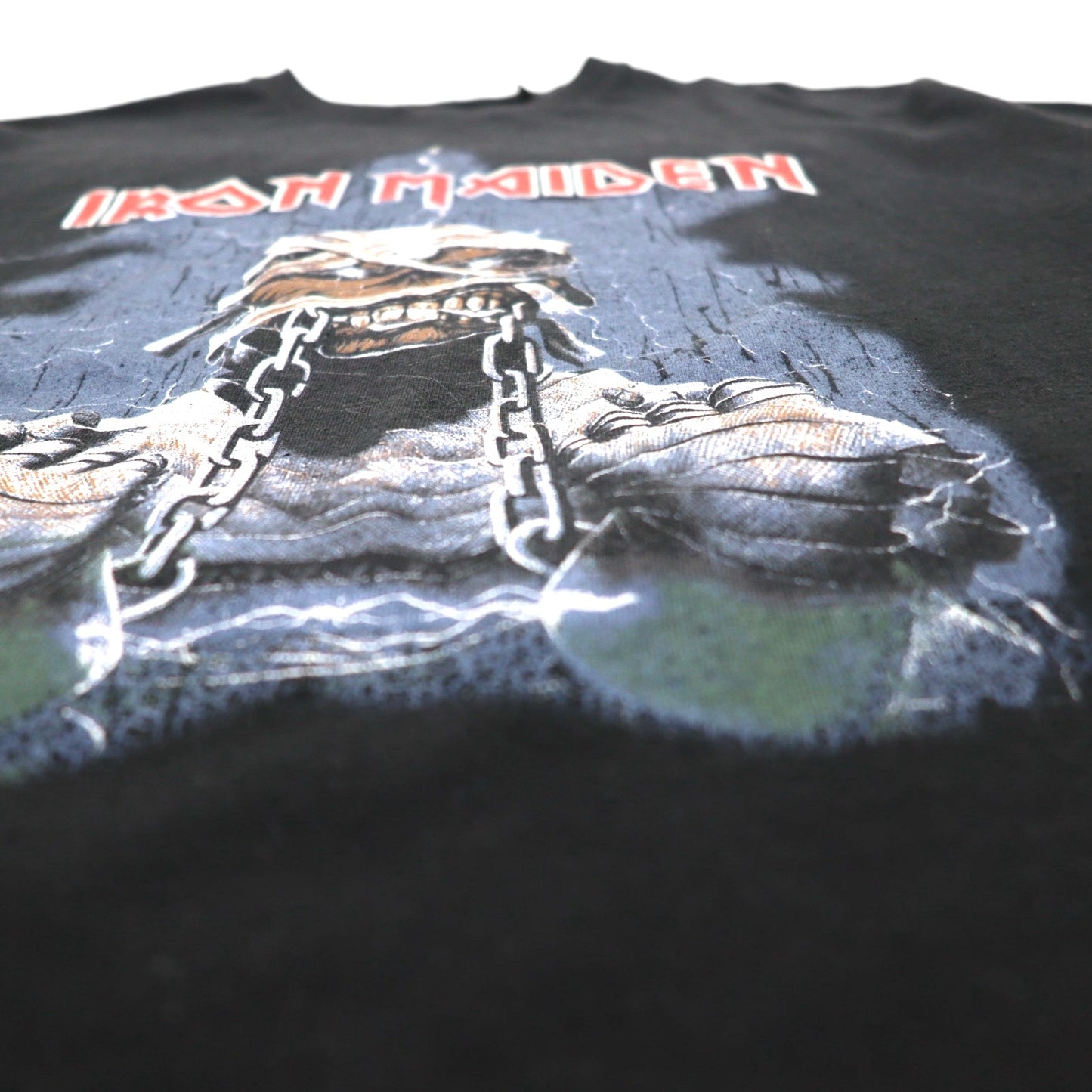 IRON MAIDEN アイアンメイデン WORLD SLAVERN TOUR 1984-85 ツアー ロック バンドTシャツ M ブラック 両面プリント PULL&BEAR トルコ製