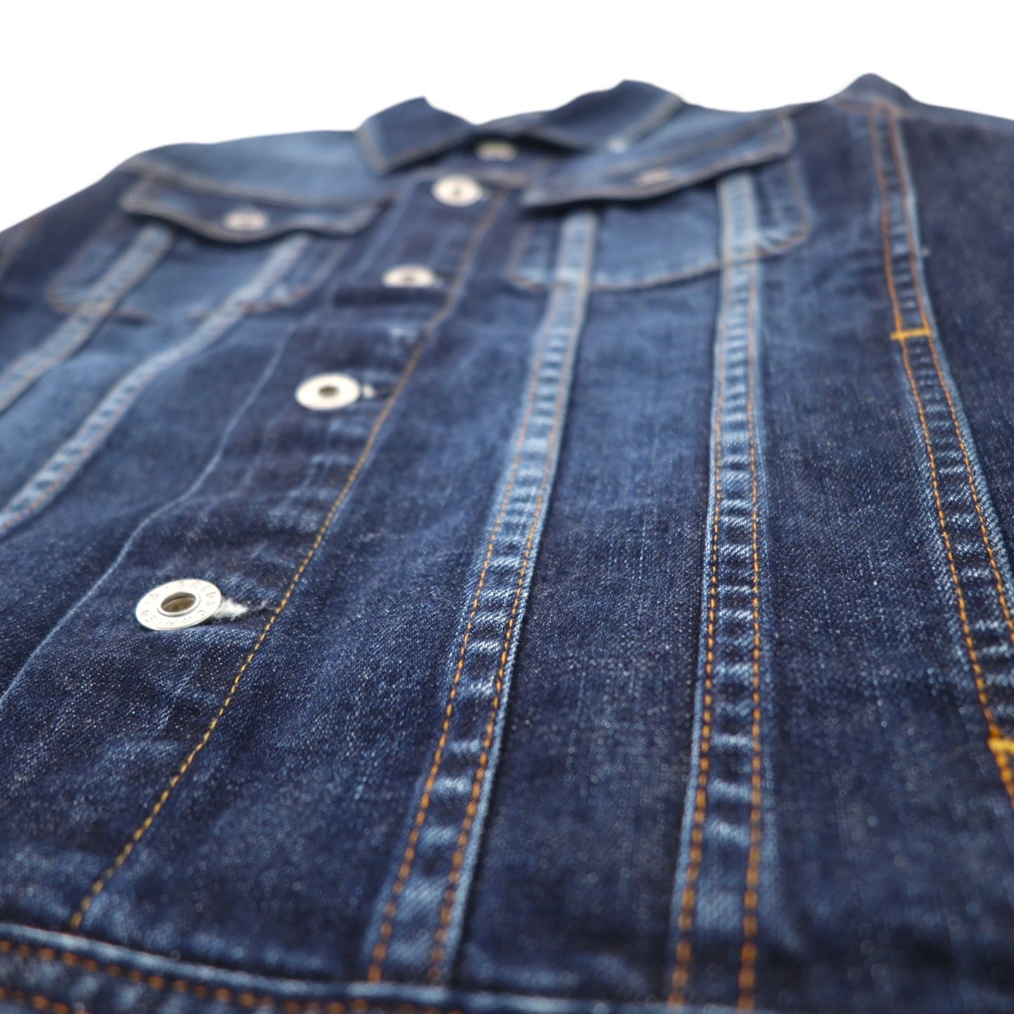AG ( ADRIANO GOLDSCHMIED ) デニムジャケット Gジャン S インディゴ ブルー コットン