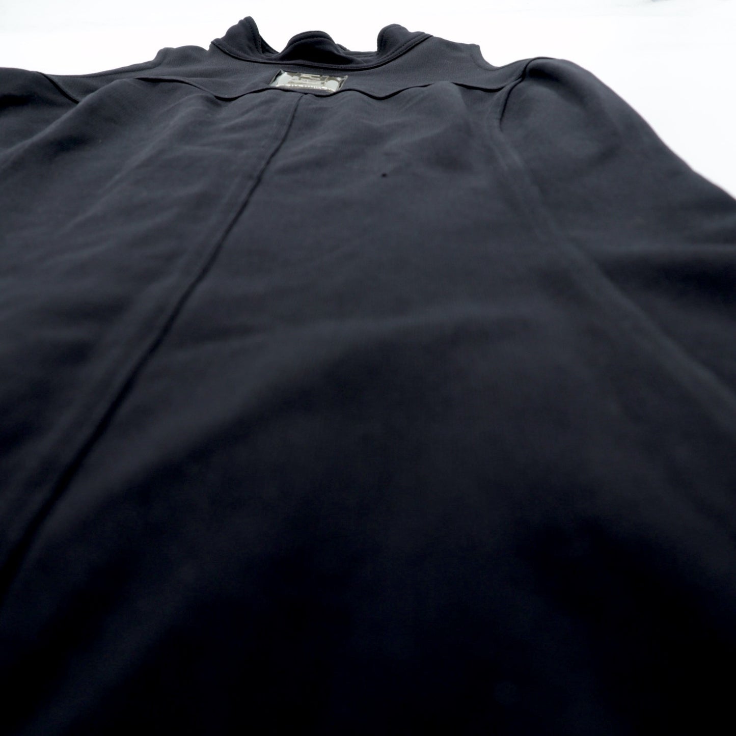 FENDI ノースリーブ ワンピース FFロゴ ハイネック ドレス M ブラック バックジップ ストレッチ イタリア製