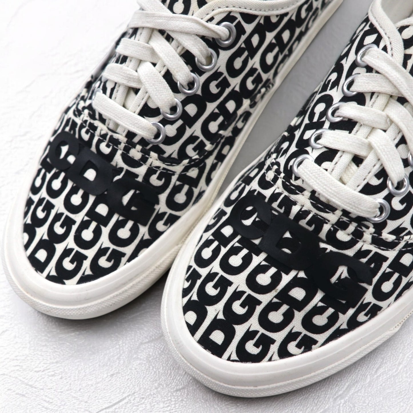 CDG ( COMME des GARCONS ) × VANS オーセンティック AUTHENTIC LX CDG BLANC DE BLANC BLACK スニーカー 27cm ホワイト