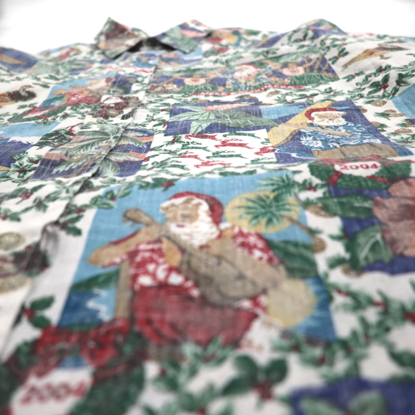 Reyn Spooner ハワイ製 MELE KALIMAKA アロハシャツ ボックスシャツ XL マルチカラー 総柄