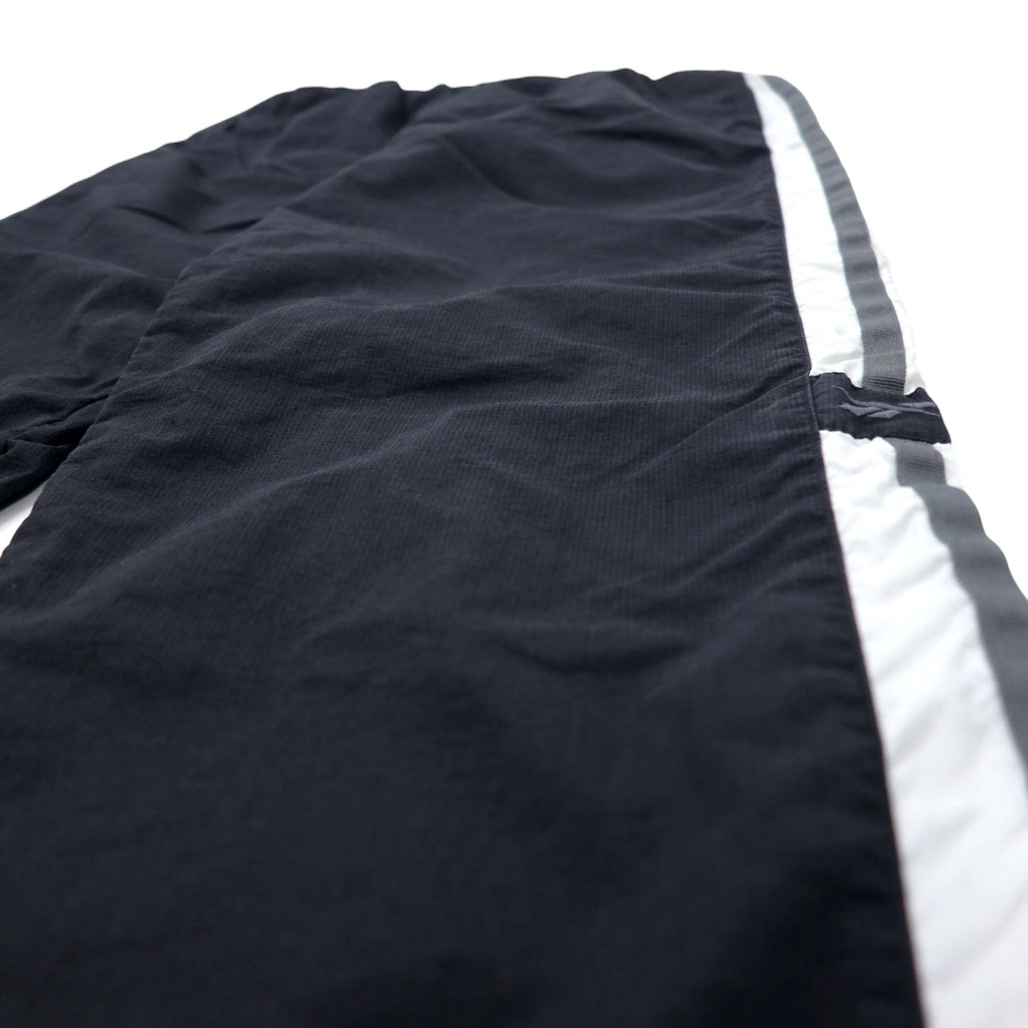 Reebok 90年代 トラックパンツ ジャージ XL ブラック ポリエステル サイドライン ベクターロゴ