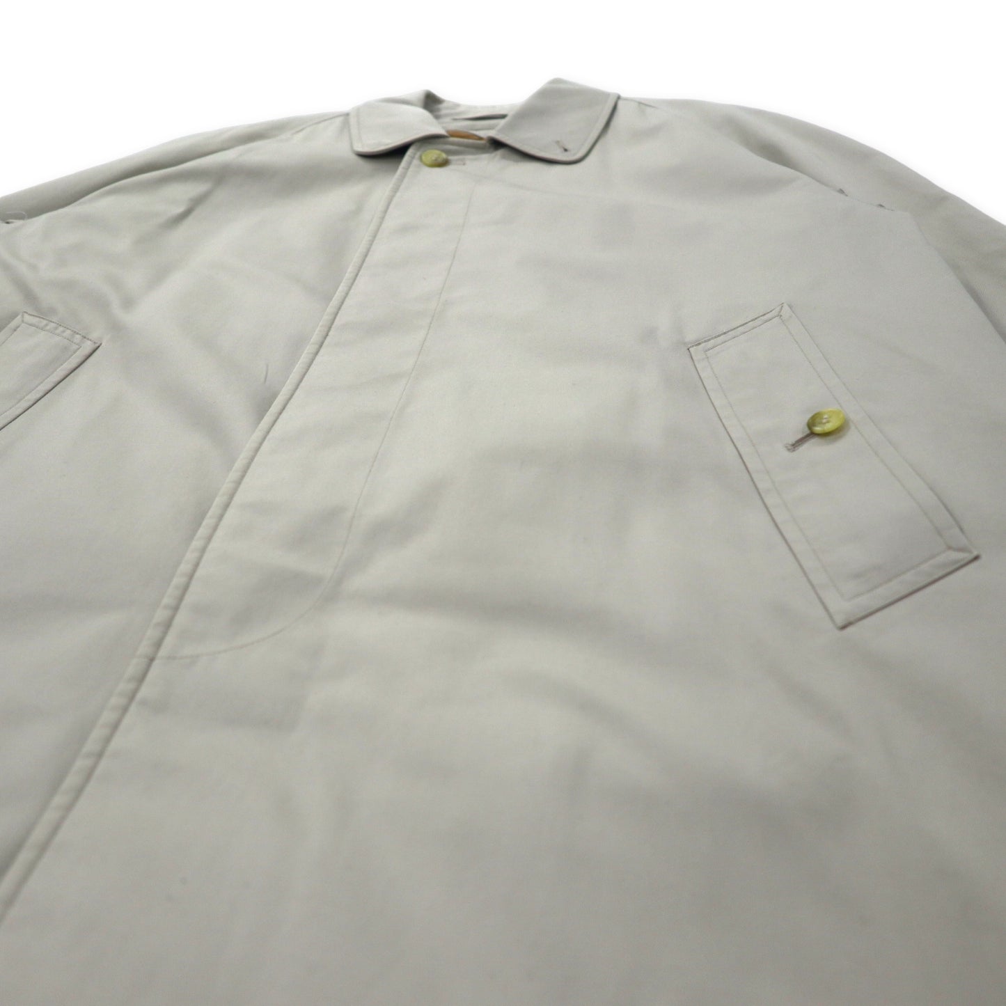 Burberrys ステンカラーコート バルマカーンコート 88 160 ベージュ コットン ポリエステル ノバチェックライナー 着脱式 オールド