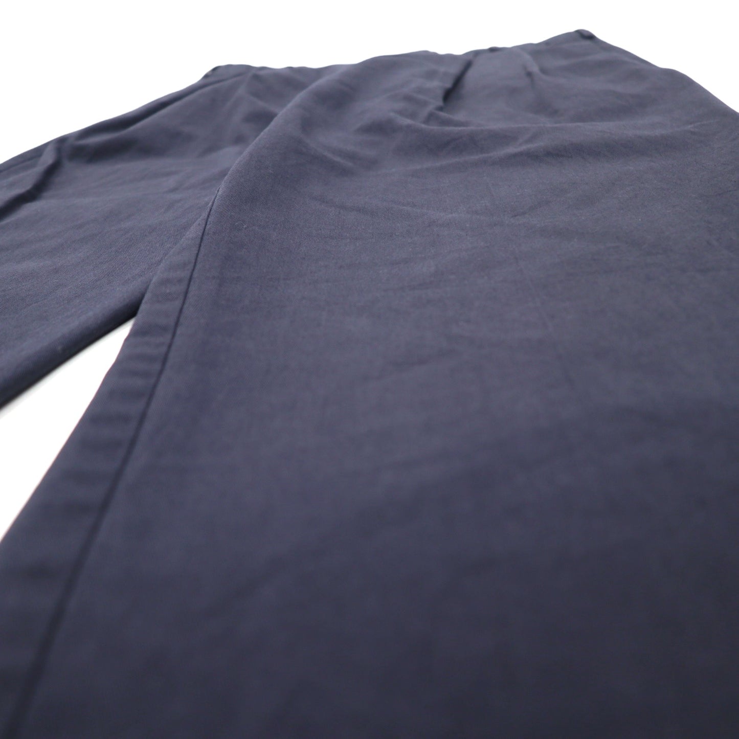DOCKERS ( Levi's ) タック ワイド チノパンツ 36 ネイビー コットン PLEATED RELAXED FIT