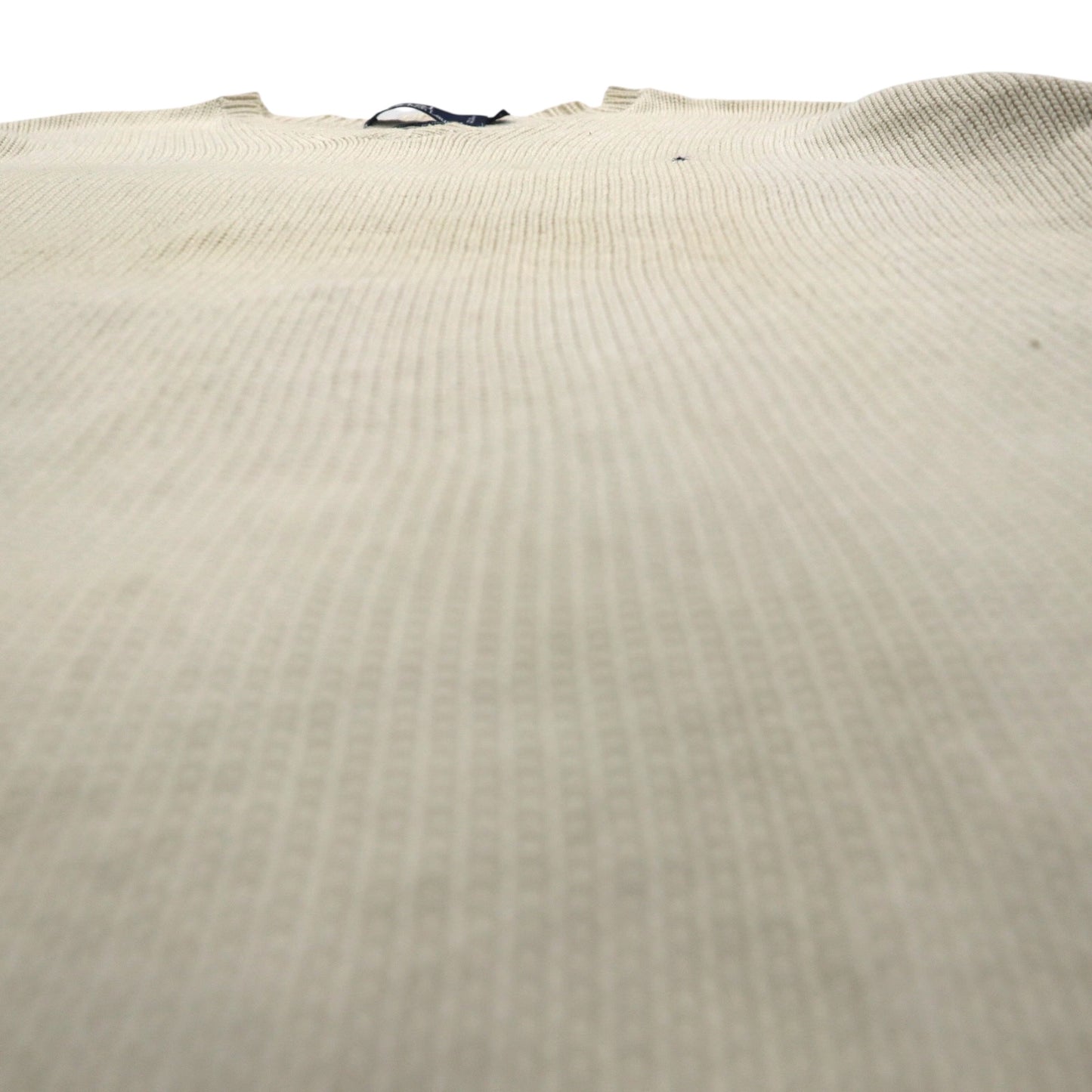 Polo Ralph Lauren 90年代 Vネック ローゲージ コットンニット セーター XL スモールポニー刺繡