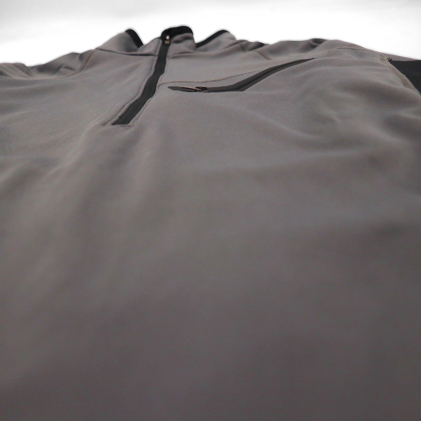 SNO TEK Outdoor Half-Zip Softshell Top, Long Sleeve, Gray, Unused