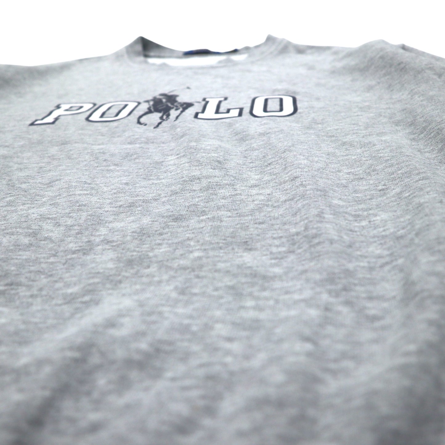 POLO RALPH LAUREN ビッグポニー ロゴプリント スウェット M グレー コットン