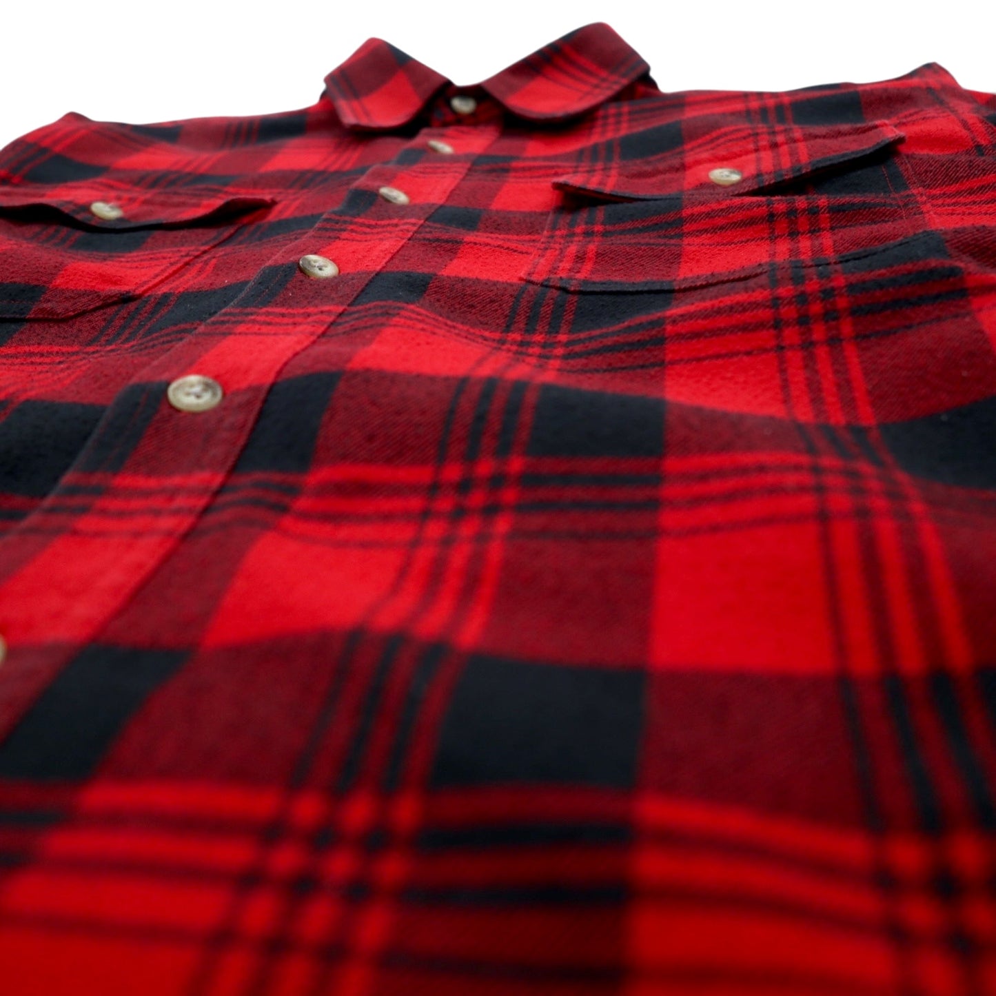 Columbia Titanium Flannel Work Shirt, Medium, Red, Black, Cotton