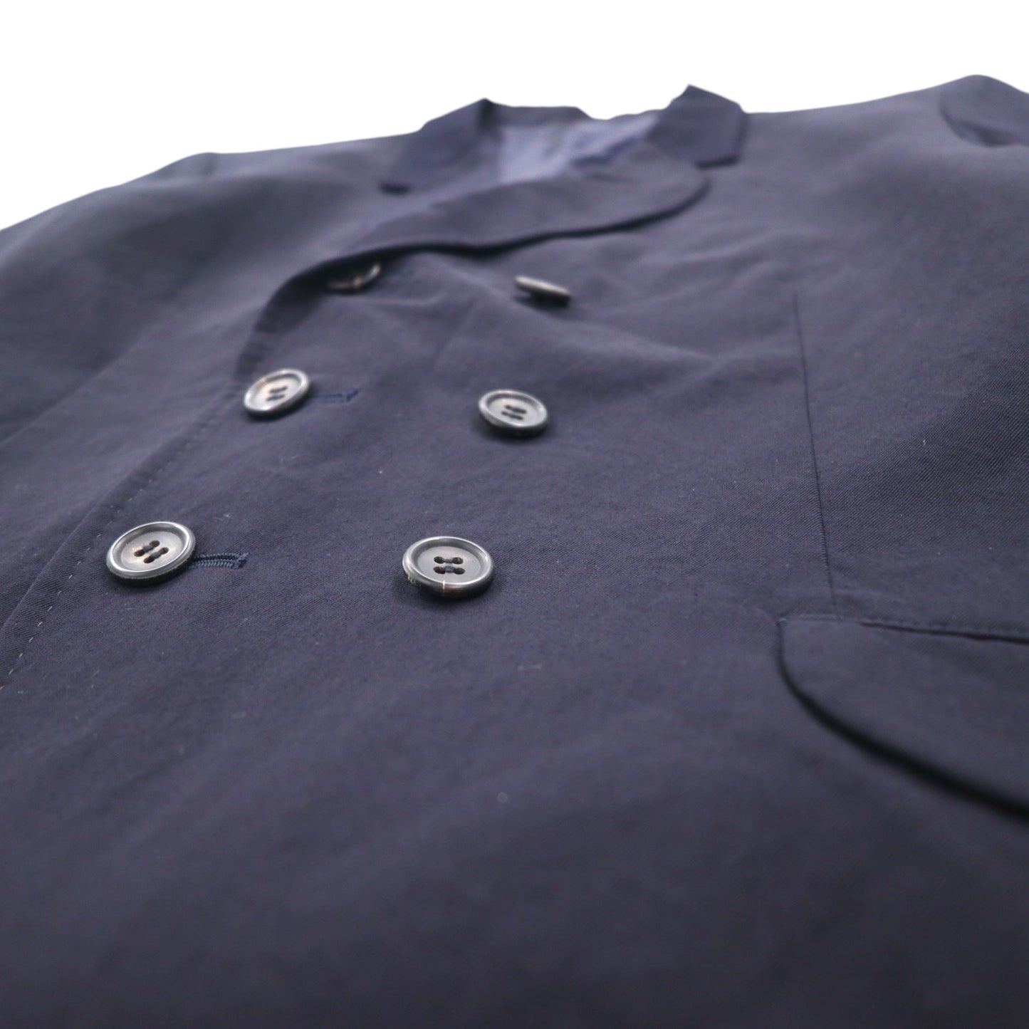 Y's 90年代 ダブル テーラードジャケット ブレザー 紺ブレ S ネイビー ギャバジン YT-J06_100 日本製