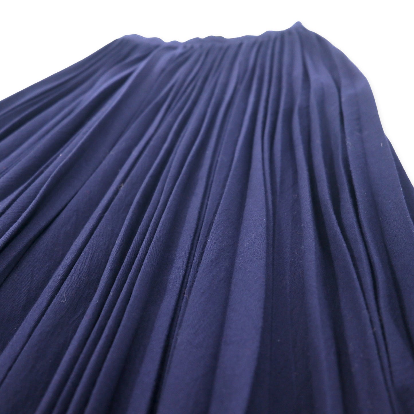Y's プリーツ スカート S ネイビー ポリエステル レーヨン YL-S18-601 日本製
