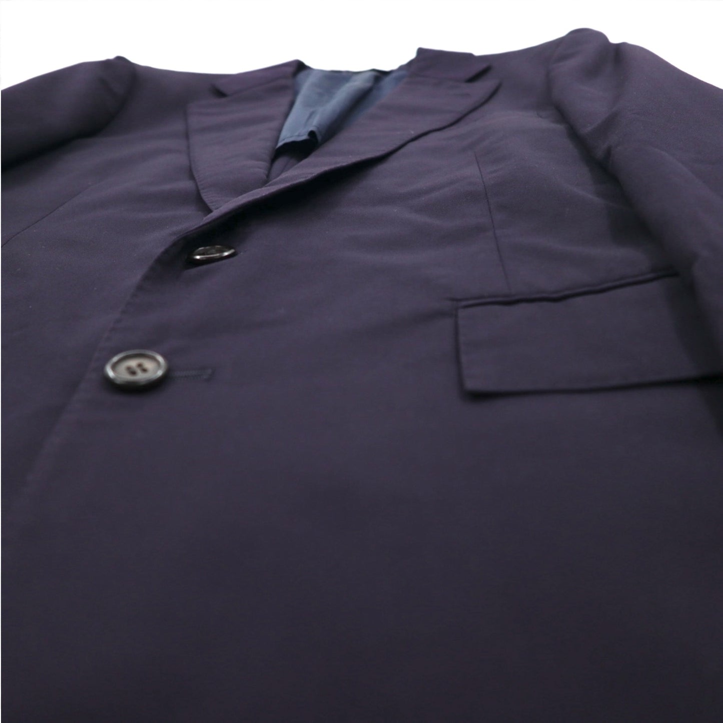 Polo by Ralph Lauren 90年代 2B テーラードジャケット ブレザー スーツ M ネイビー ウール 日本製