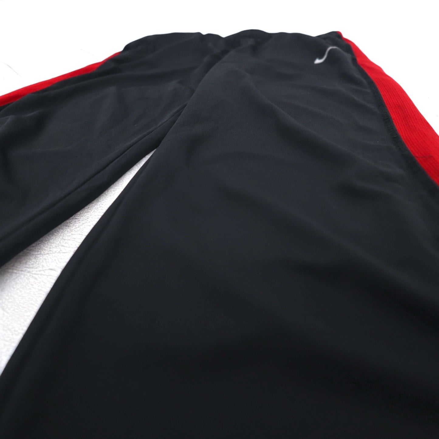 NIKE Track Pants Jersey L Black Red Sideline Swoosh DRI-FIT 425787-012