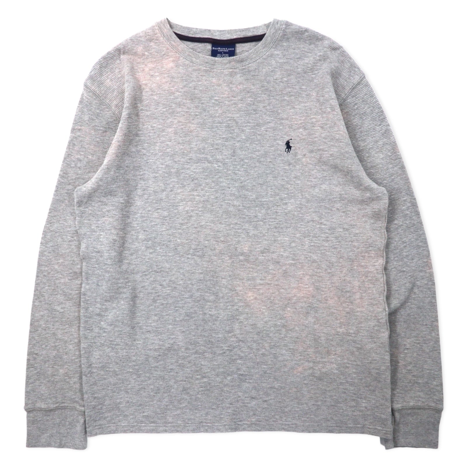 POLO RALPH LAUREN Thermal Long Sleeve T-Shirt Long TL Gray Cotton