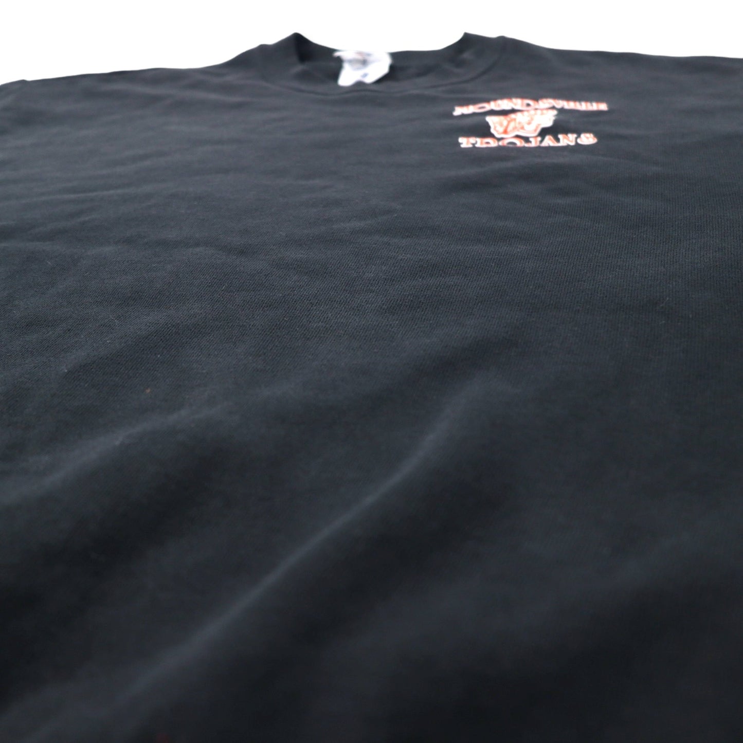 JERZEES USA製 90年代 プリント スウェット L ブラック コットン MOUNDSVILLE TROJANS