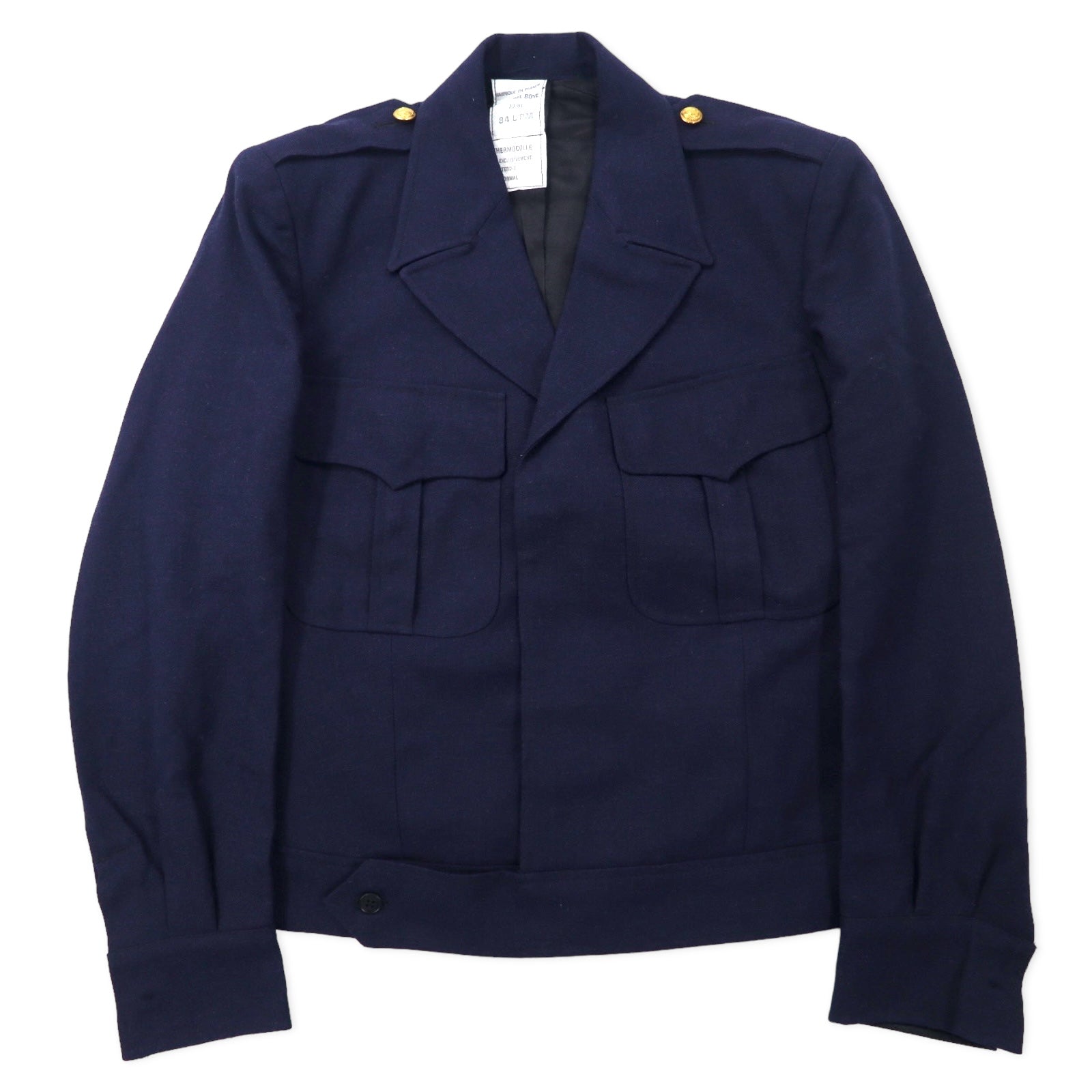 French Military French Army 80s ETS PAUL BOYE Ike Jacket 84L PM Navy Wool  Military – 日本然リトテ