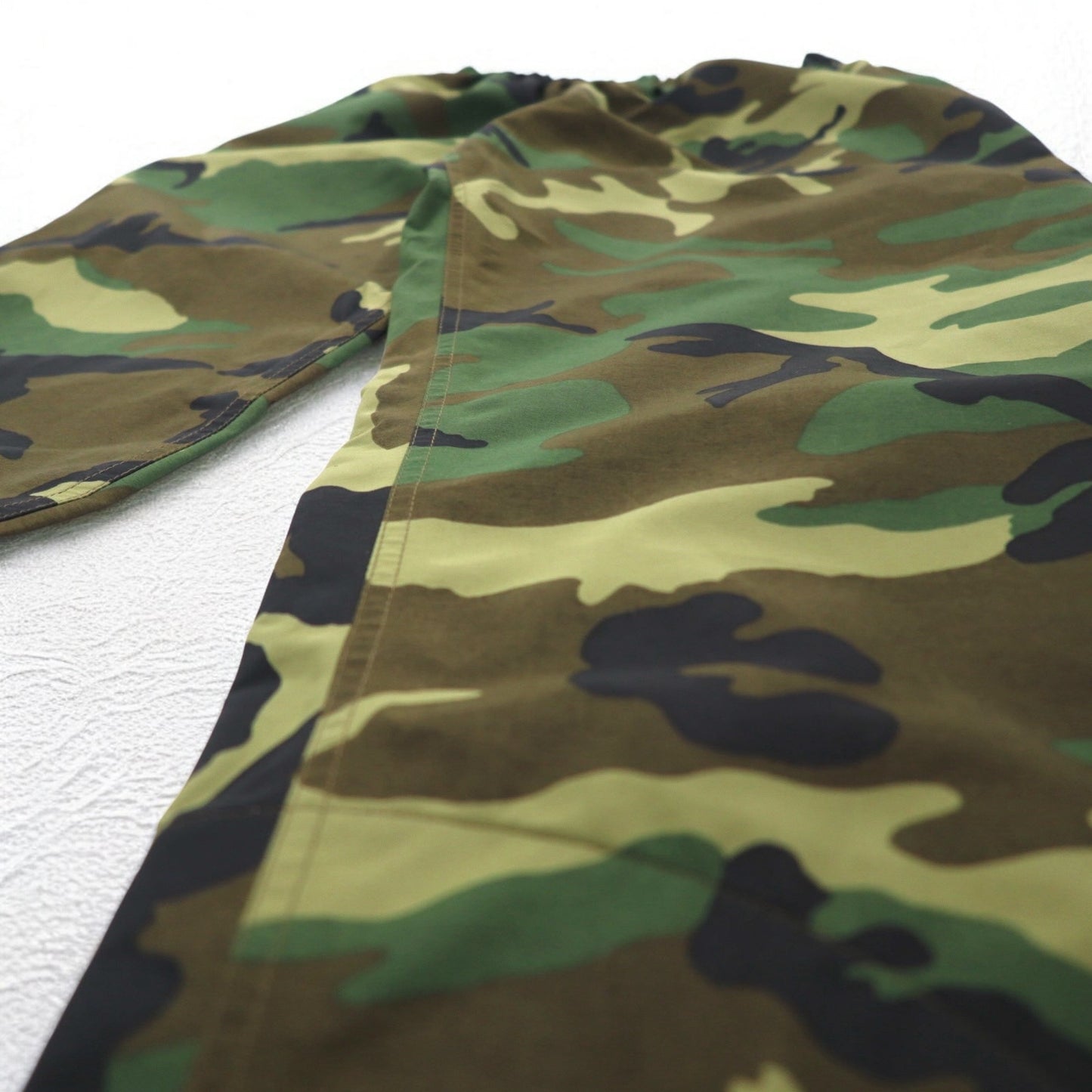 Vintage 90s Italian Army Tech Pants EI 90s Italian Army Military Nylon Pants Rain Pants M Khaki Woodland Camouflage Waterproof