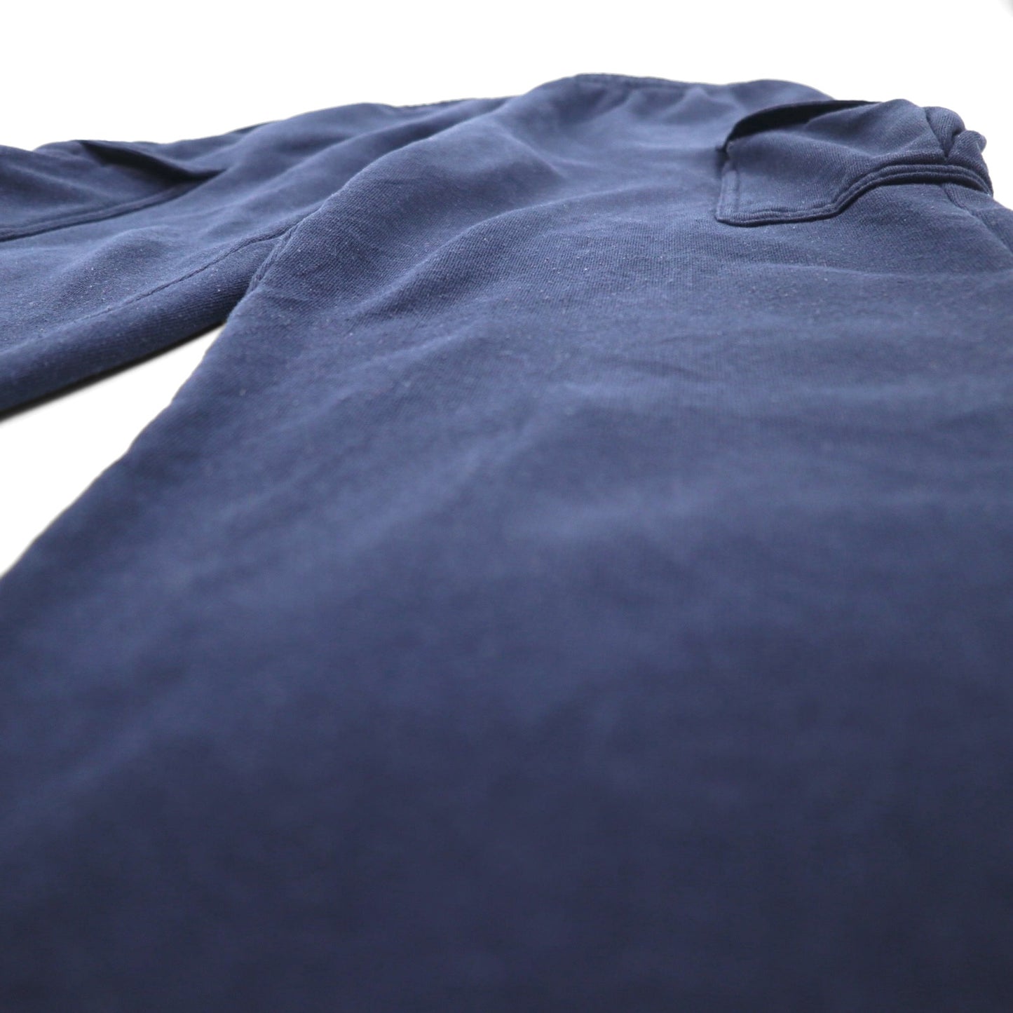 AND1 90s Wide-leg Sweatpants, Baggy Cargo Pants, Size M, Navy, Cotton