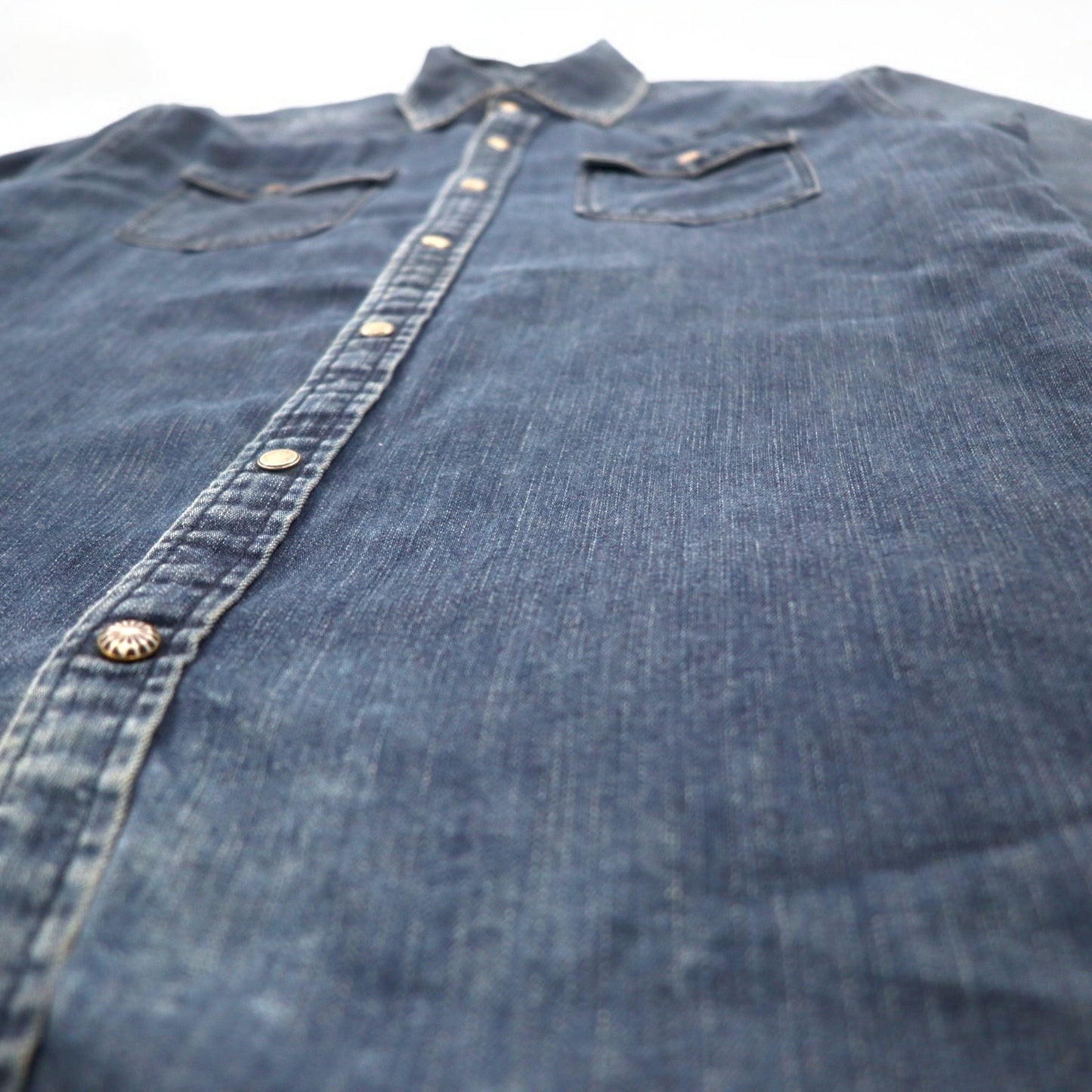 SCOTCH & SODA Denim Western Shirt S Indigo Blue THE ONLY WAY IS BLAUW