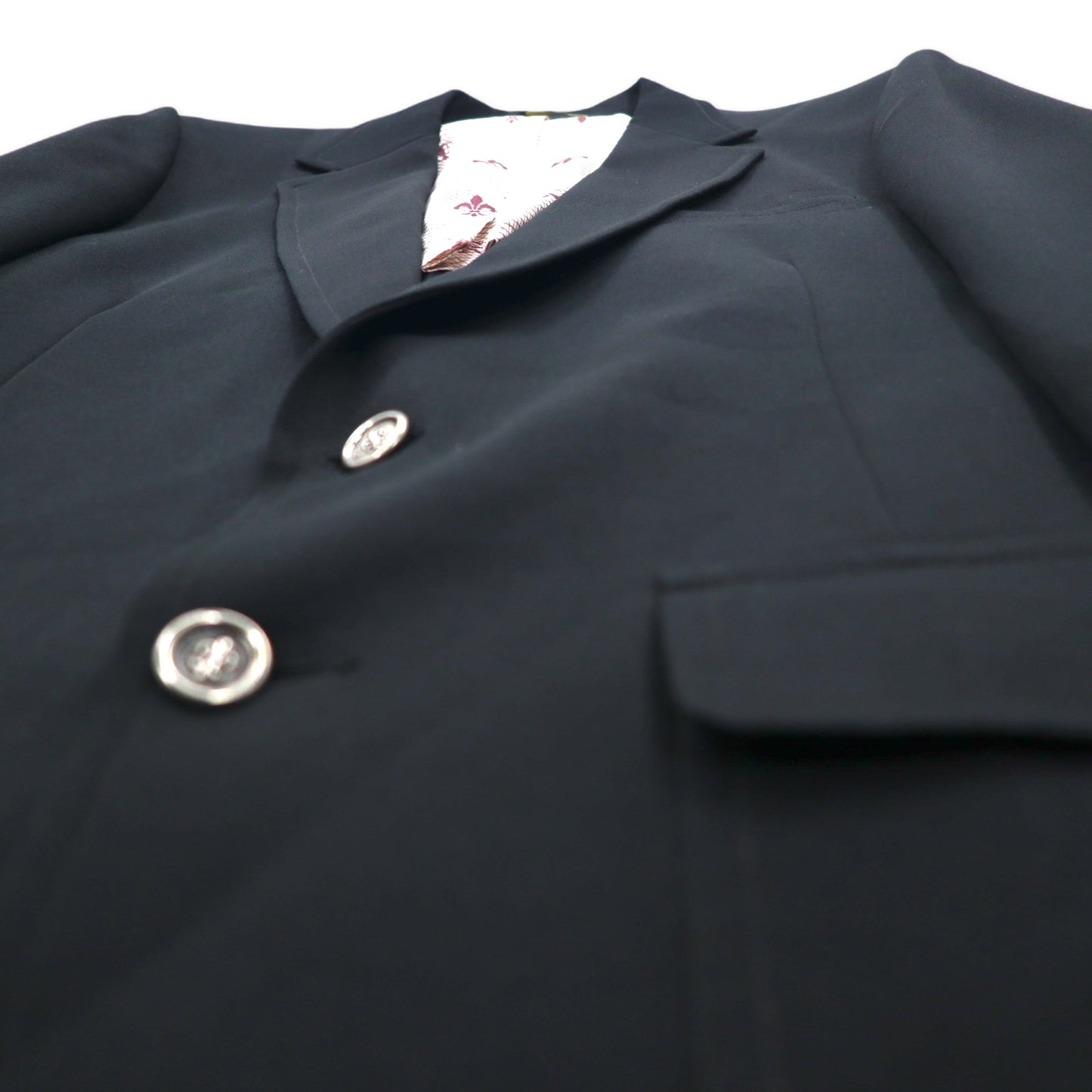 70年代 The JC Penney Comfort Blazer 2B テーラードジャケット ブレザー L ブラック ポリエステル