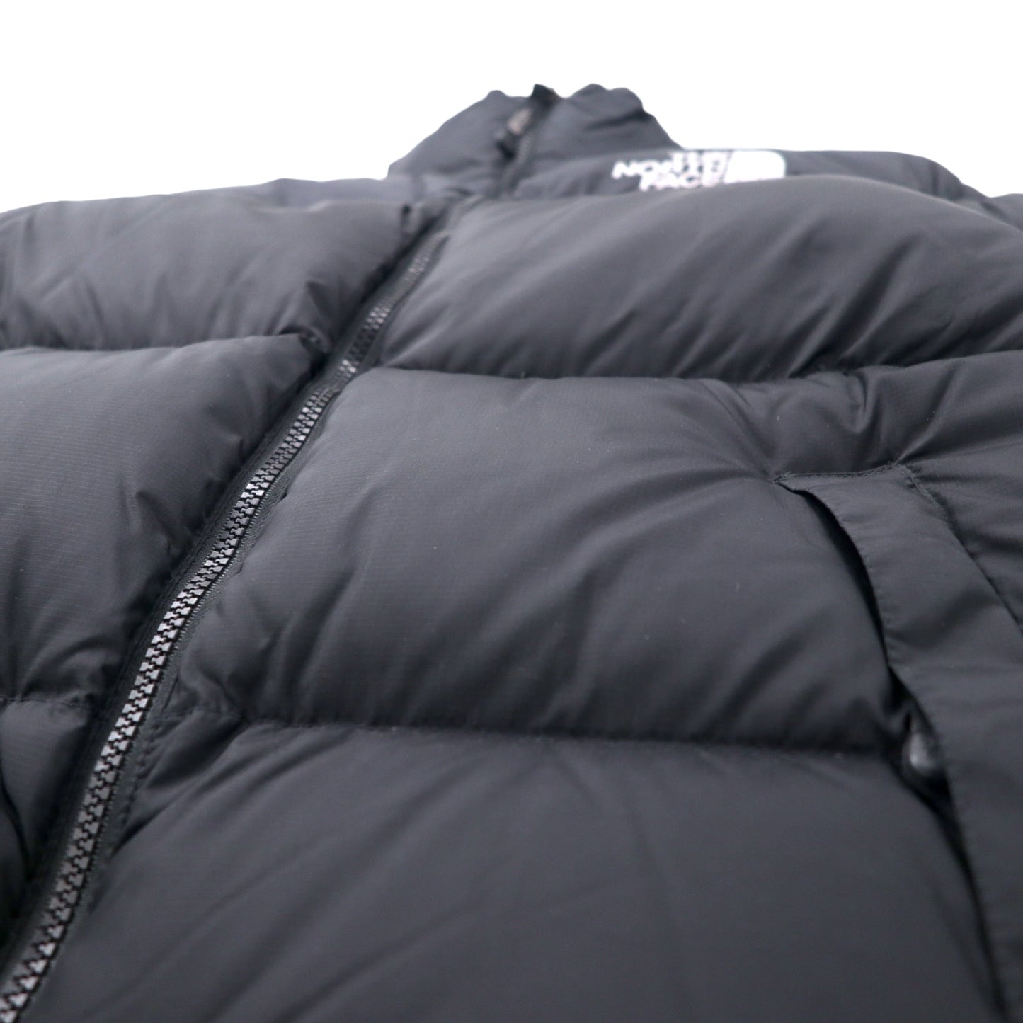 THE NORTH FACE ヌプシ 700フィルパワー ダウンジャケット S フード収納式 ロゴ刺繍 ND01586