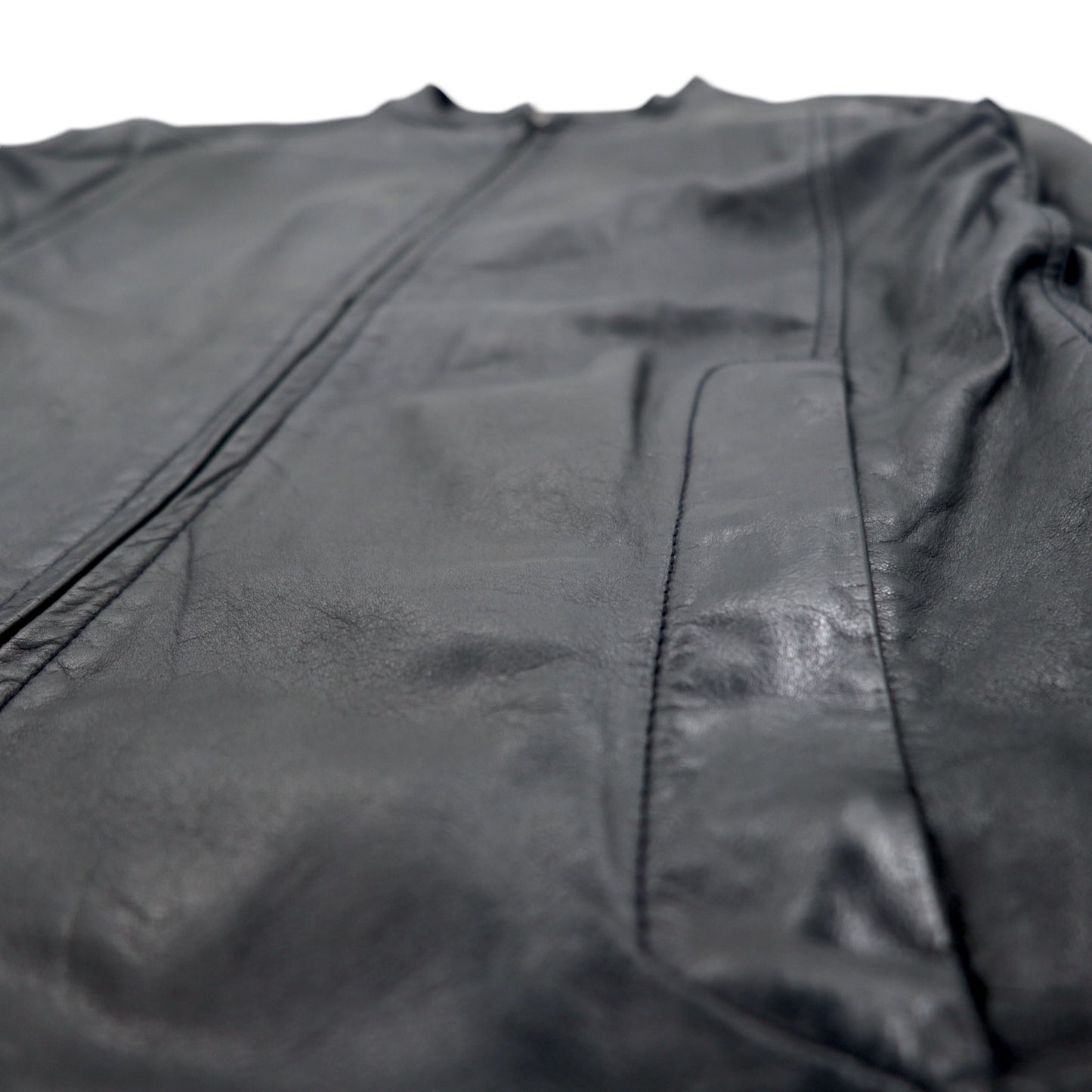 shama ダブルジップ シングル ライダースジャケット M ブラック 牛革 レザー SMNU-SR1 日本製