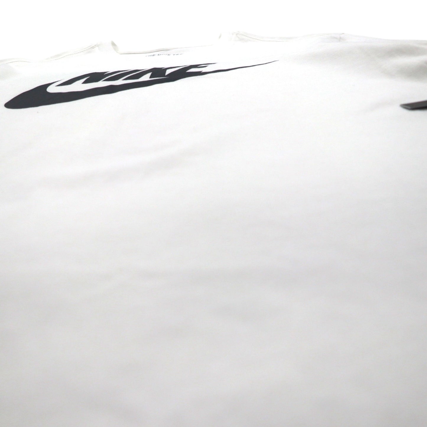 NIKE スウォッシュロゴ プリント Tシャツ XL ホワイト コットン AR5005-101 未使用品