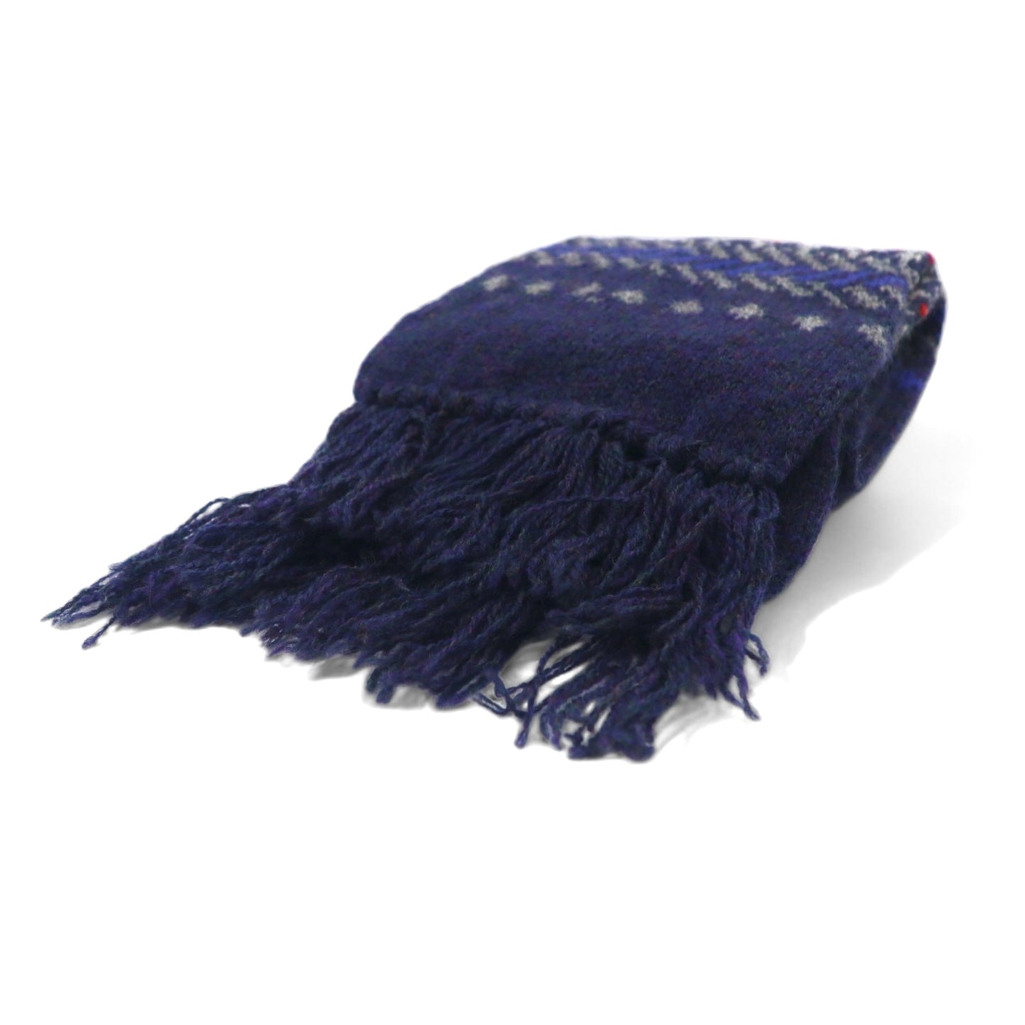 PENDLETON USA製 ノルディック バージンウール マフラー ネイビー PURE VIRGIN WOOL SHETLAND