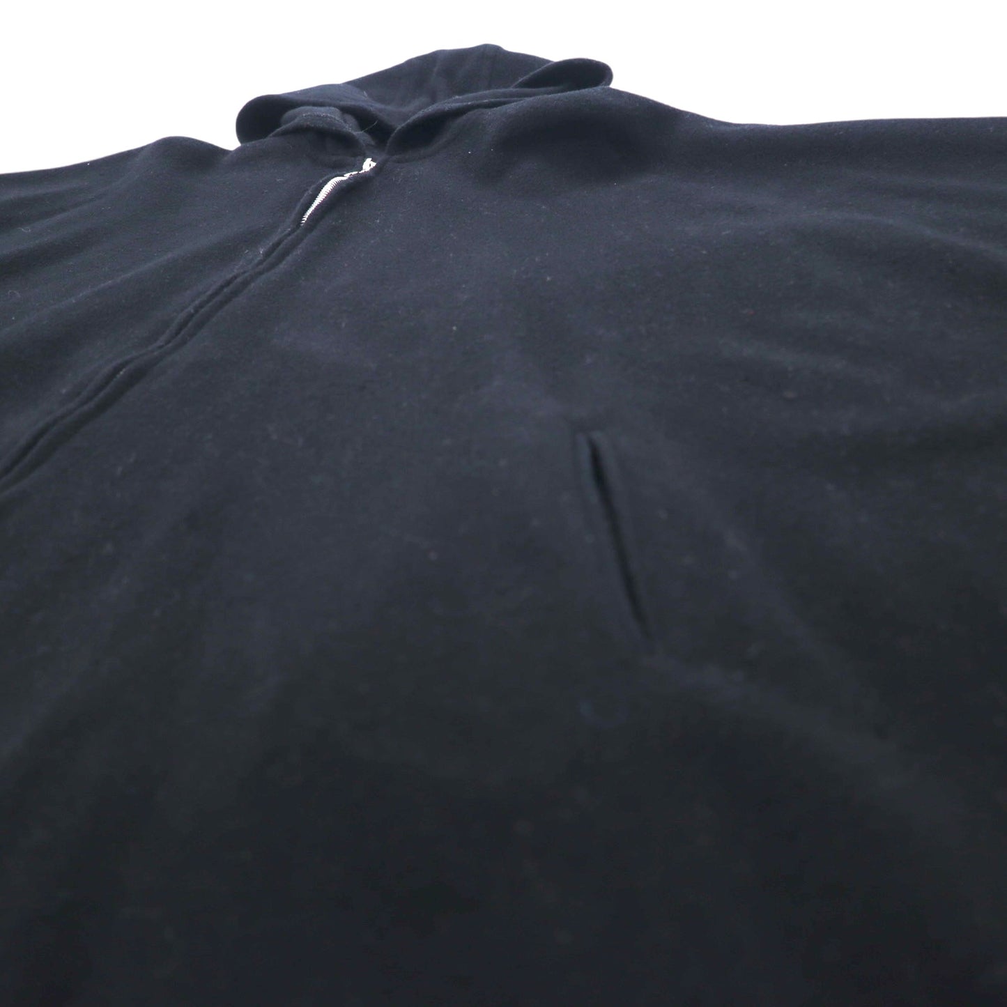 USA製 90年代 CHELSEA CAMBELL ジップアップ パーカー ケープ マント ポンチョ ONE ブラック ウール