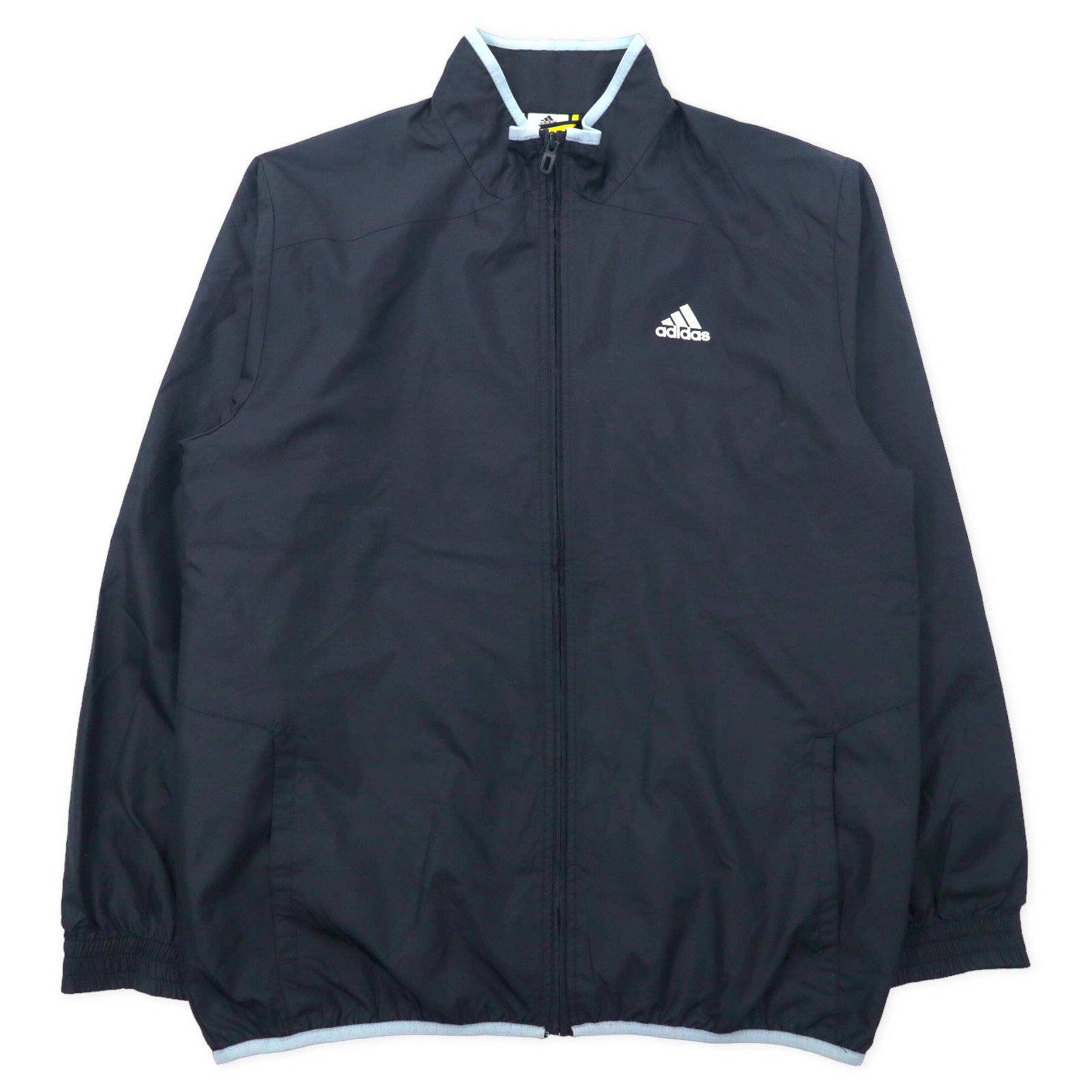 Adidas Track Jacket Windbreaker o Black polyester 3 striped – 日本 