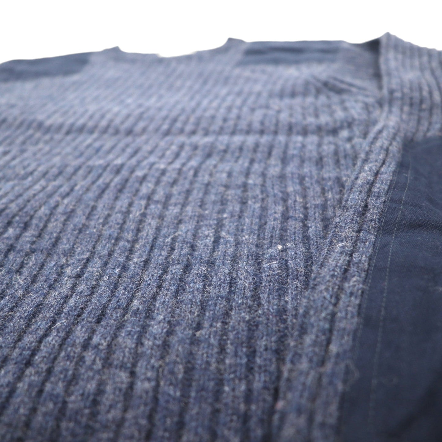 LLBean Commando Merino Wool Knit Sweater, Size M, Navy, 228194