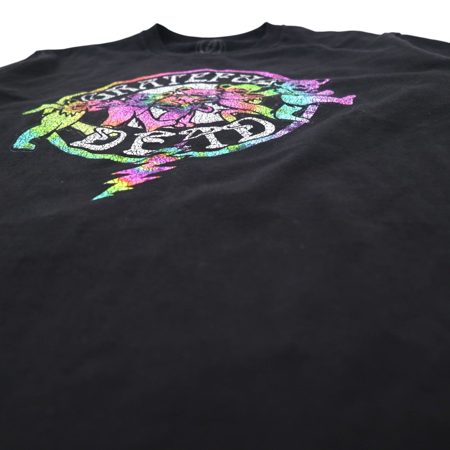GRATEFUL DEAD Grateful Dead Band T-Shirt M Black Cotton Dancing Bear