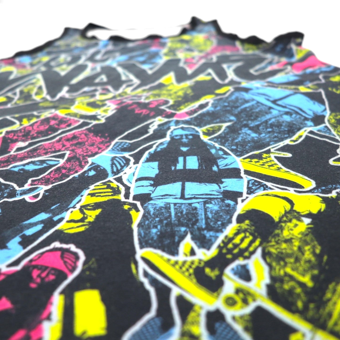 Lil Wayne リルウェイン USA製 ヒップホップ タンクトップ XL ブラック コットン 総柄