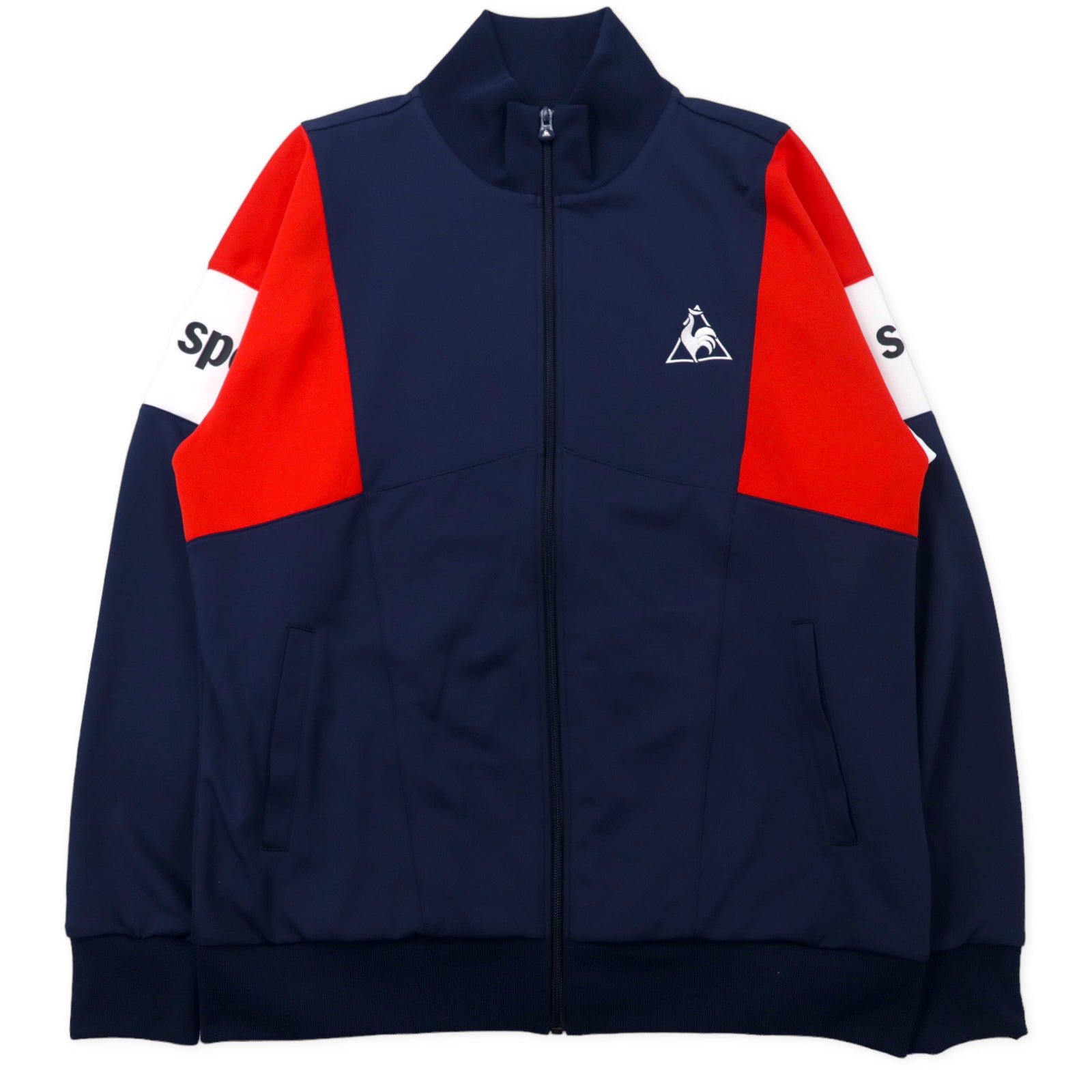 LE Coq Sportif Track Jacket Jersey O Navy Polyester Warm Up Jacket QB-550263  – 日本然リトテ